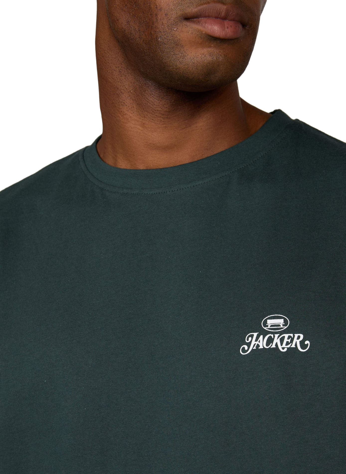 Katoenen T-shirt JACKER. Groen