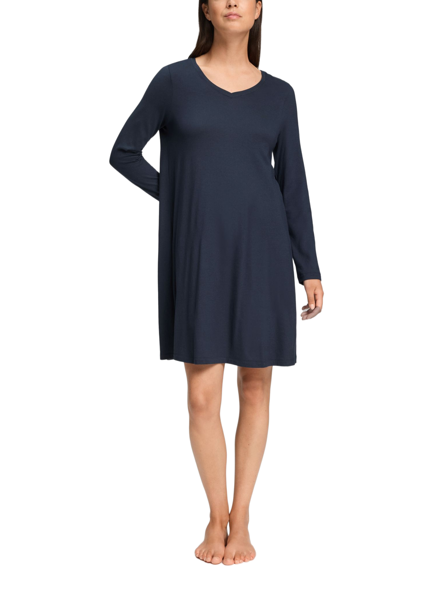 Cotton blend nightshirt HANRO Blue