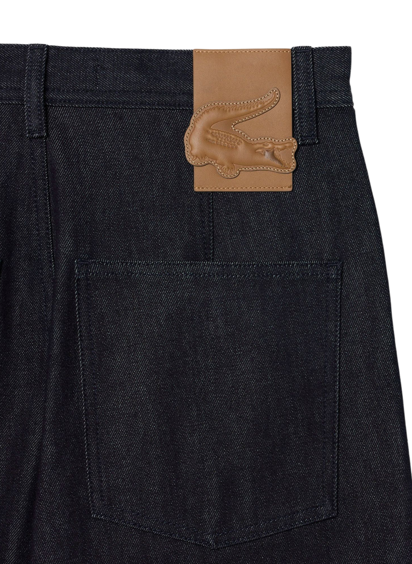 Plain mid-rise straight-leg jeans LACOSTE Blue