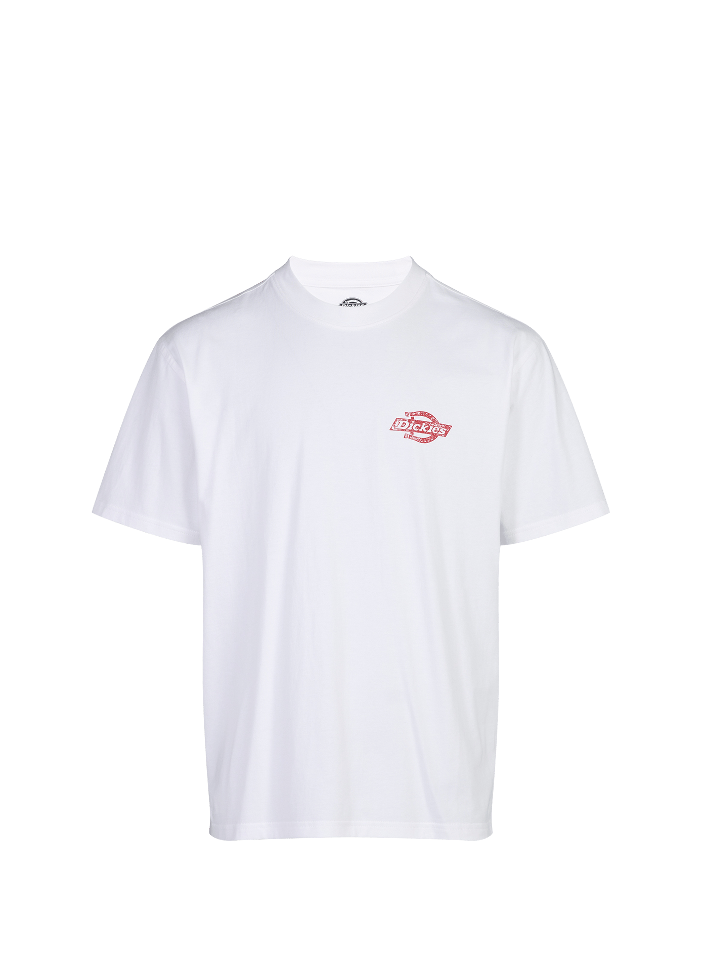 Rundhalsausschnitt T-Shirt aus Baumwolle DICKIES Weiss