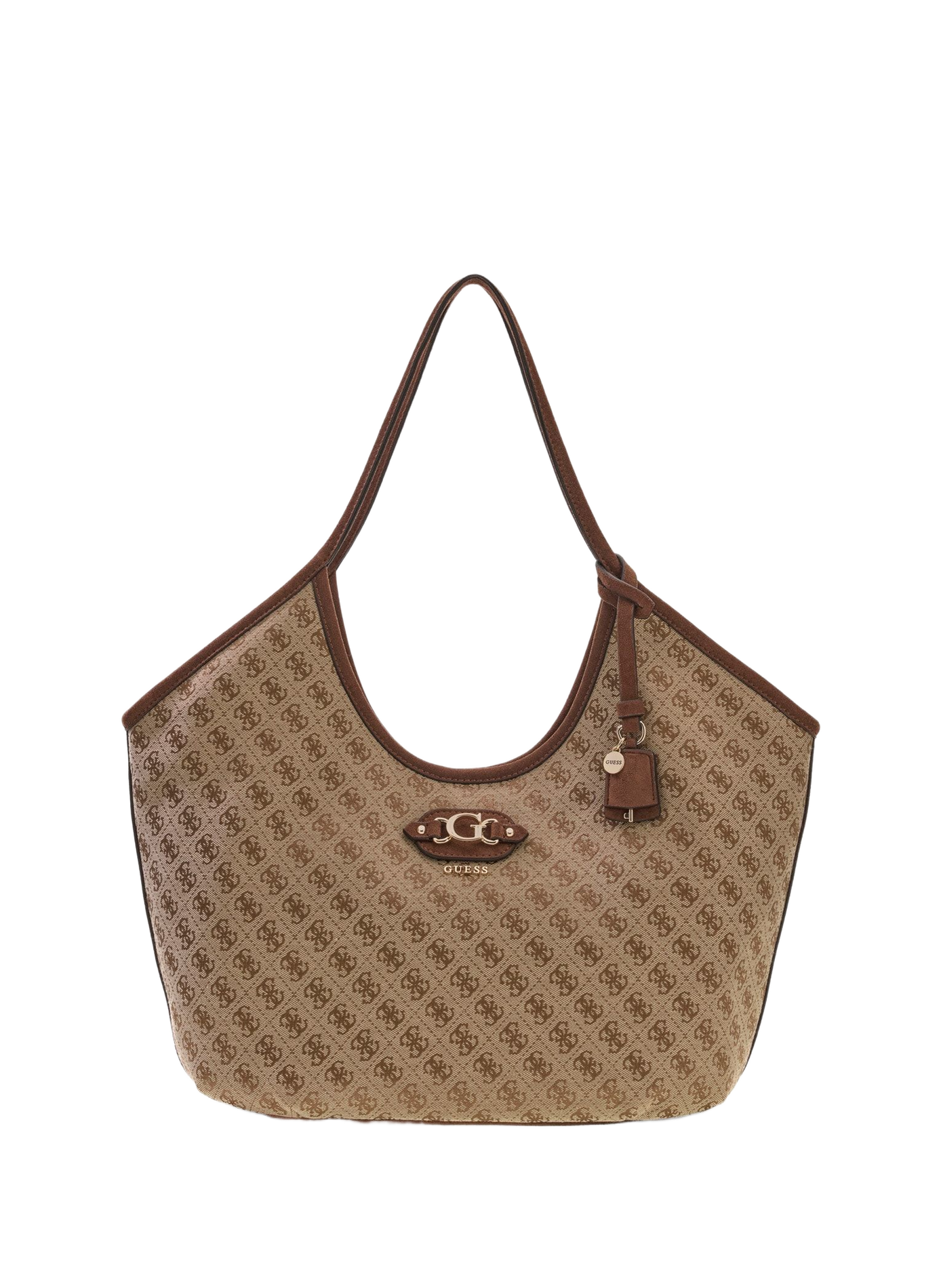 Sac tote monogramme  GUESS Marron