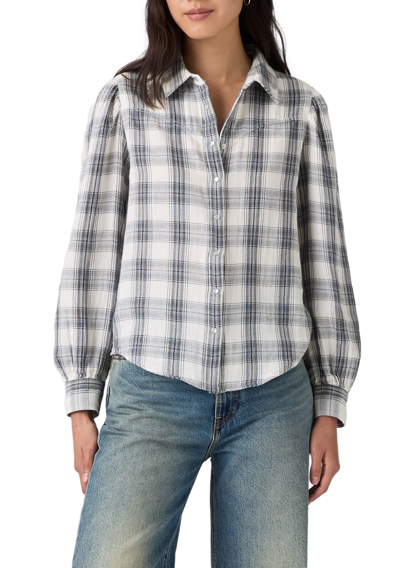 Shirt with classic plaid collar LEVI'S Blue