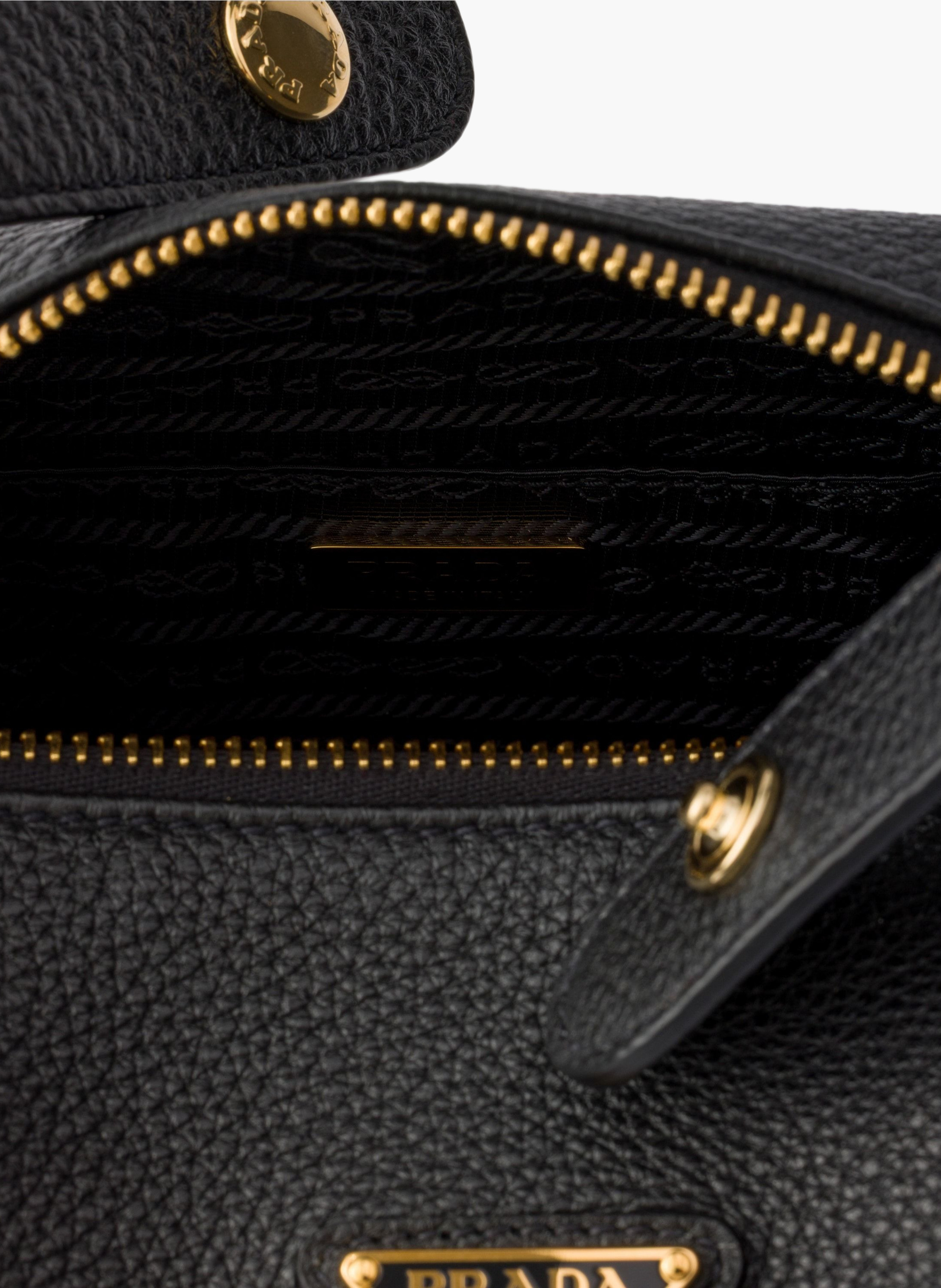 Mini sac prada chérie en cuir PRADA Noir