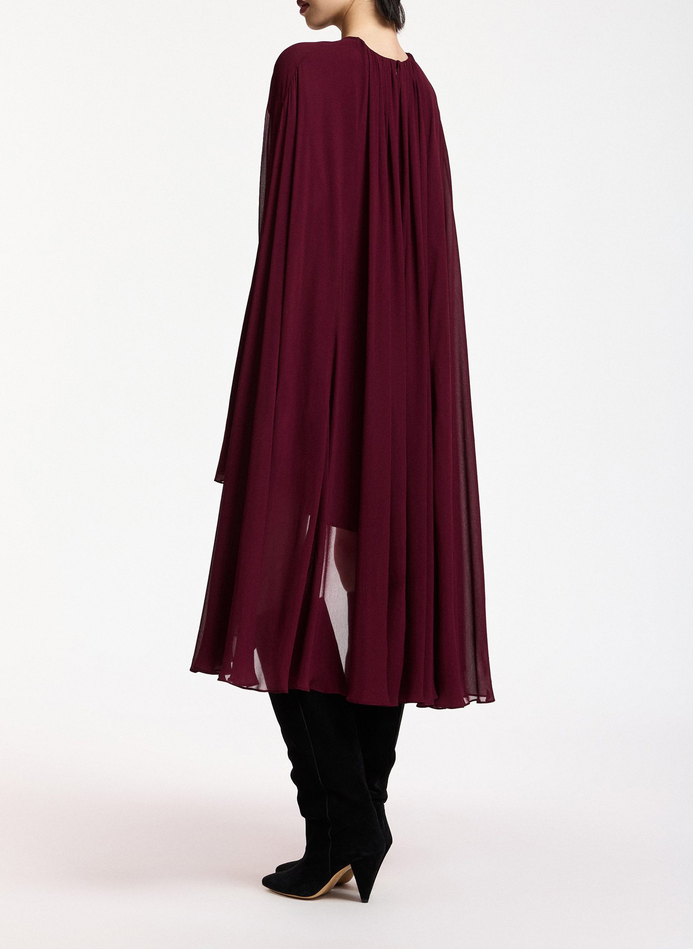 Robe courte ample col montant kaydence ESSENTIEL ANTWERP Rouge