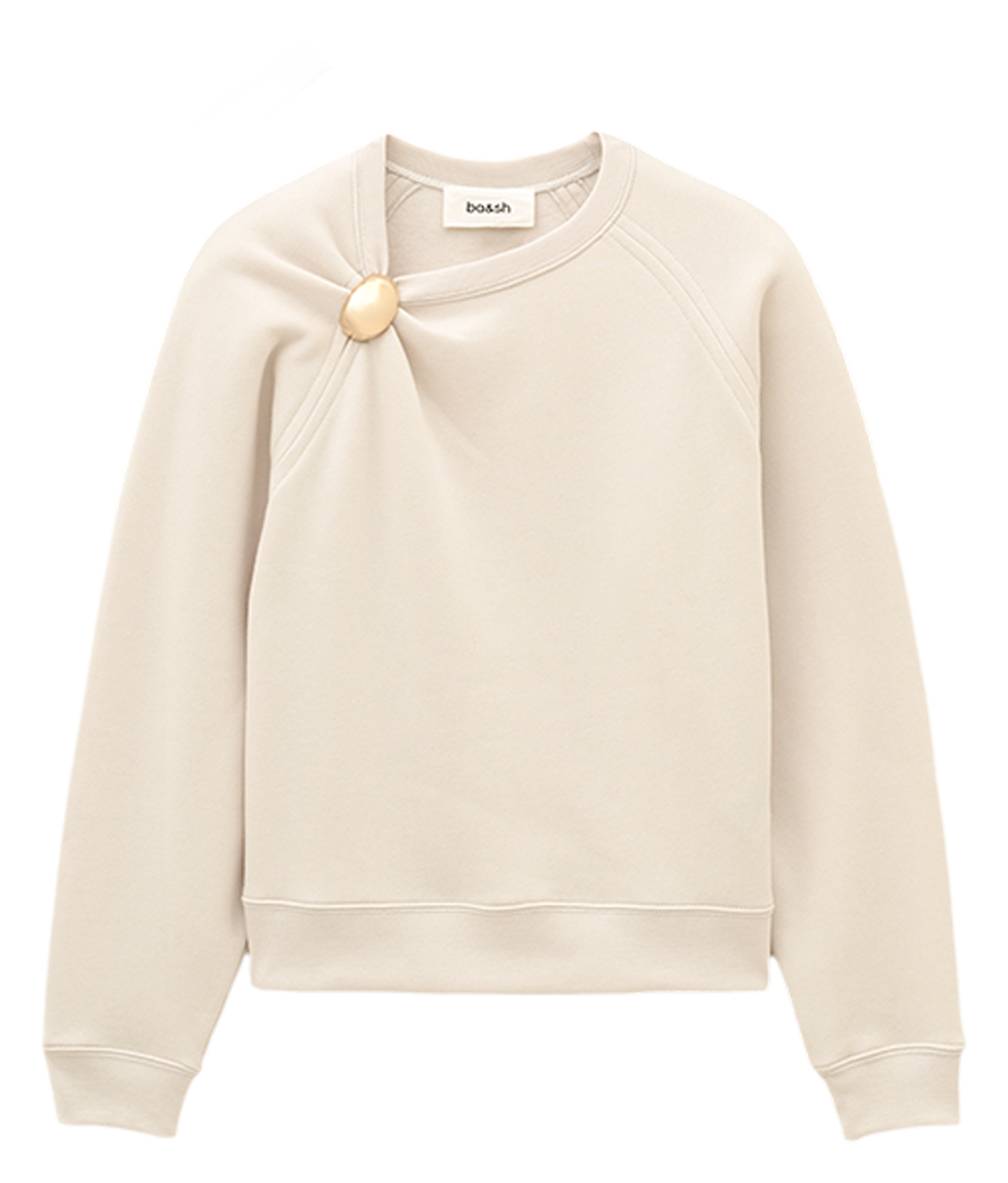 Sweat droit en coton mélangé della BA&SH Beige