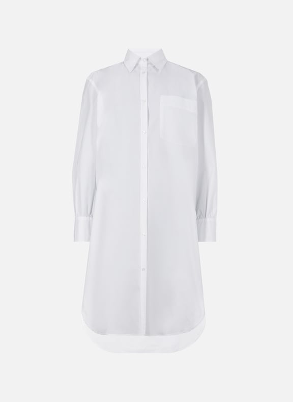 Striped cotton shirt dress White by SAISON 1865 SAISON 1865 Striped cotton shirt dress White