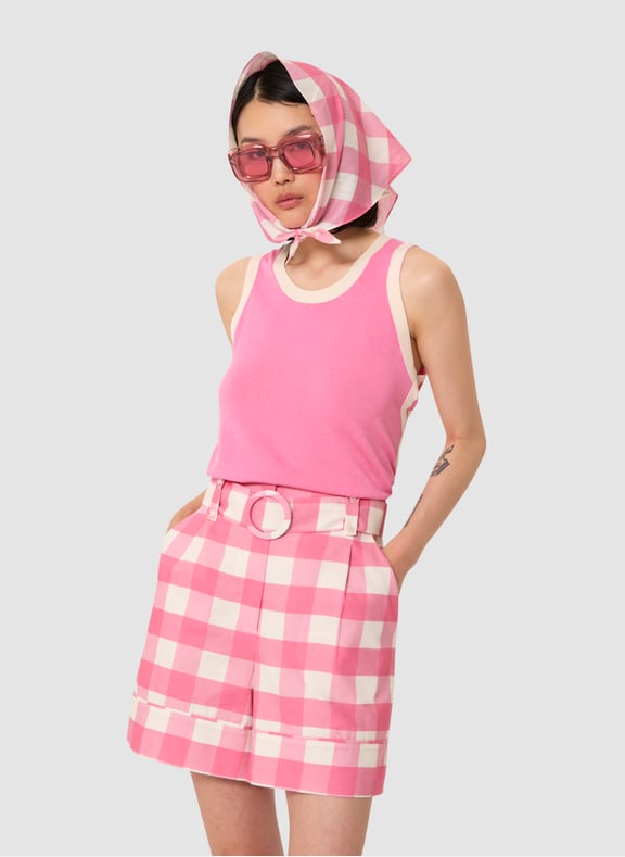 Débardeur droit uni - prentiss Rose by TARA JARMON TARA JARMON Débardeur droit uni - prentiss Rose