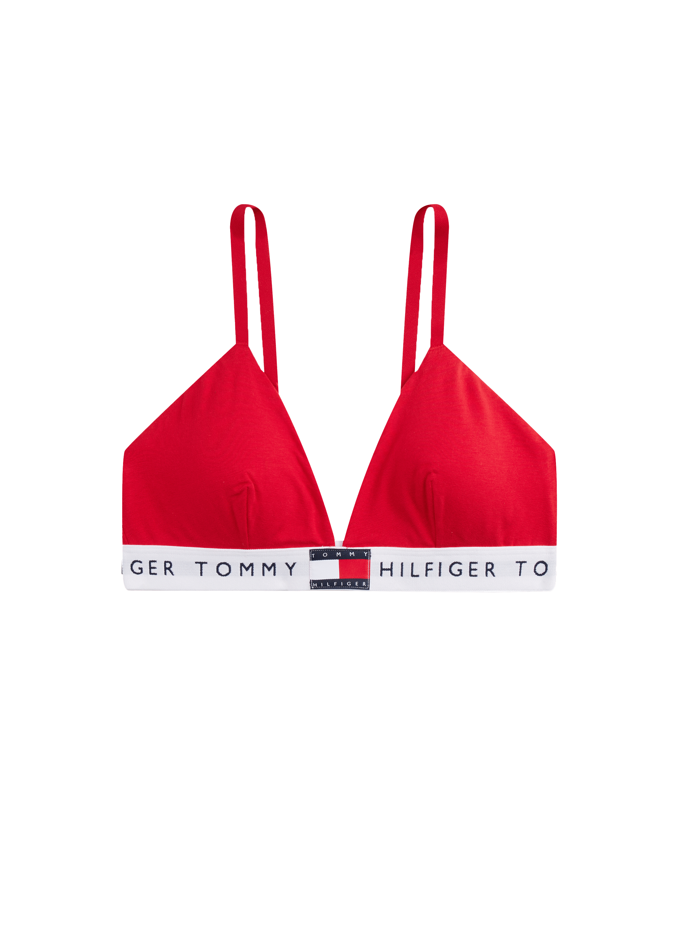Soutien-gorge triangle en coton TOMMY HILFIGER Rouge