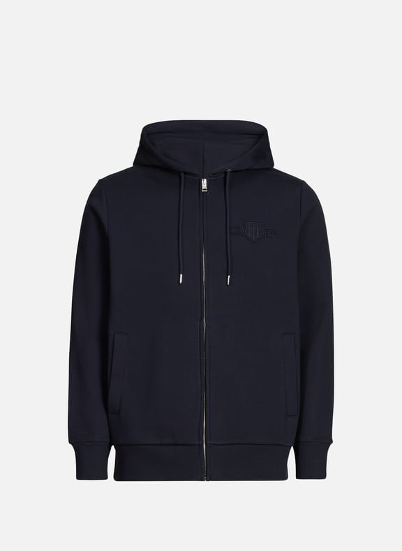 Hoodie en coton Bleu by GANT GANT Hoodie en coton Bleu
