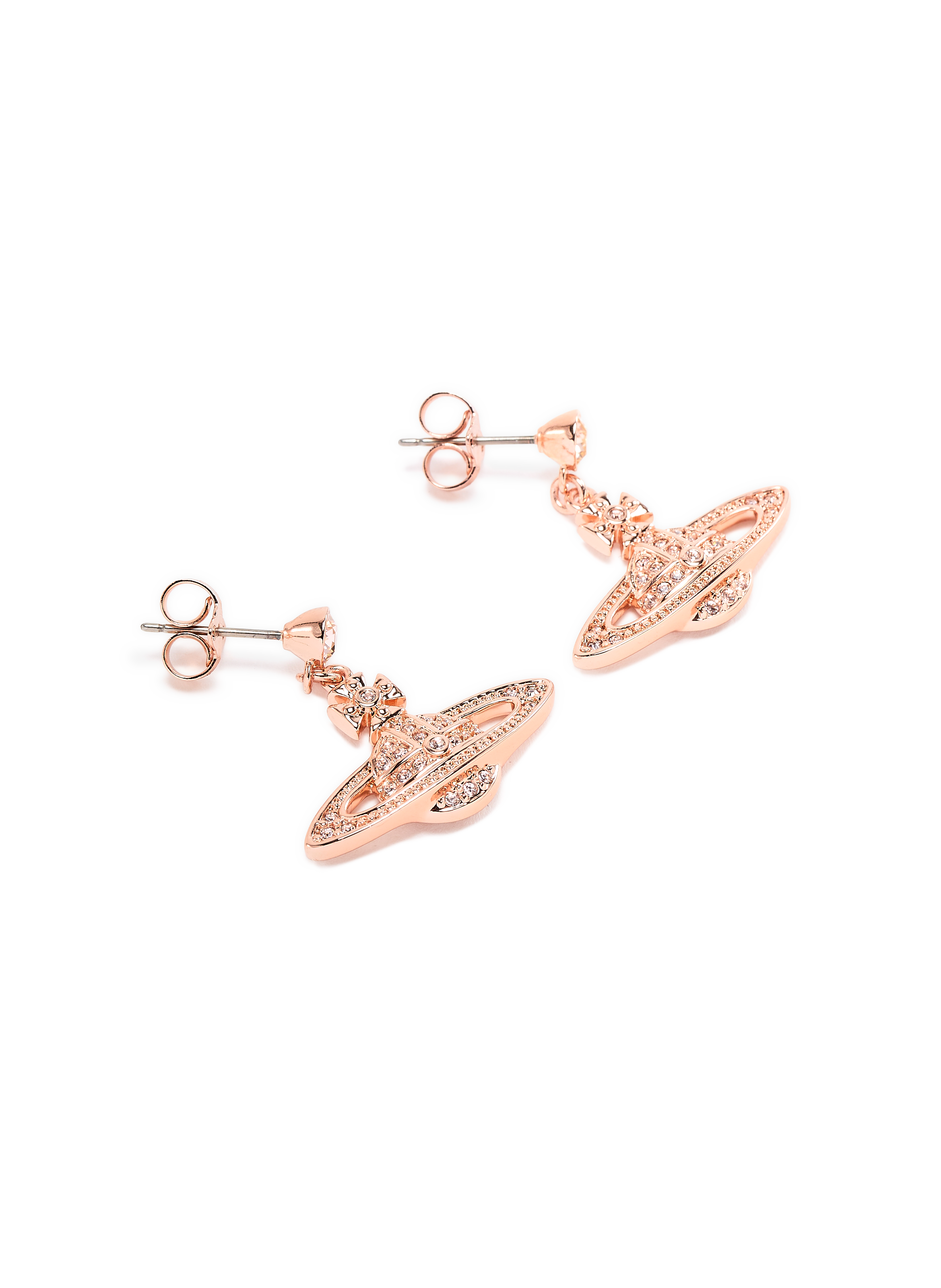 Boucles d'oreille Mini Bas Relief Drop VIVIENNE WESTWOOD Rose