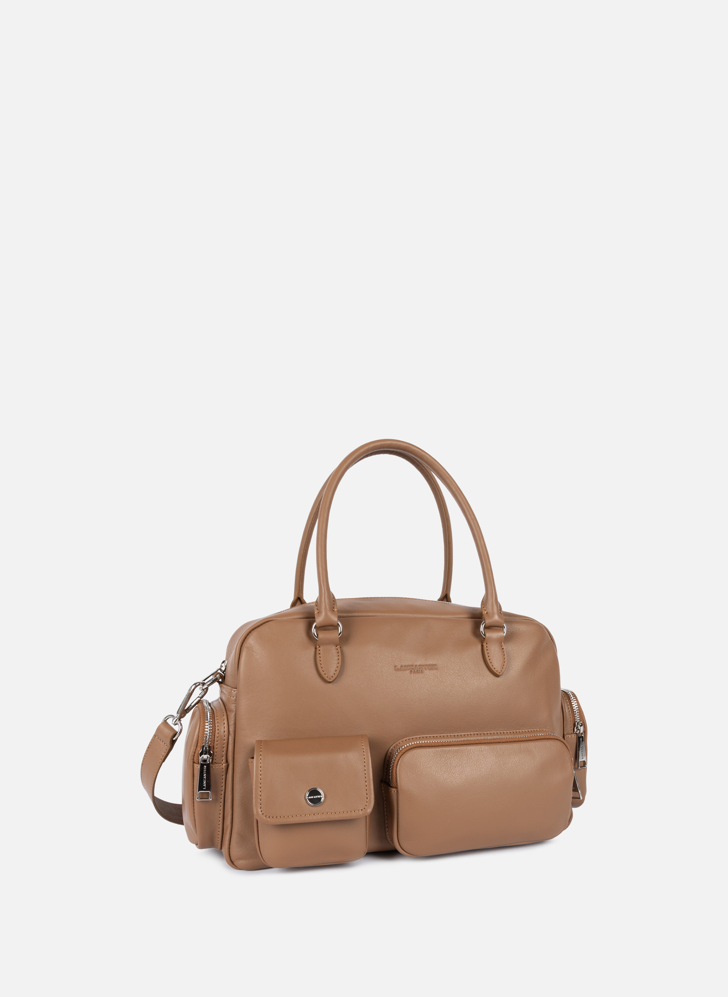 Sac à main bowling - soft caramella Marron