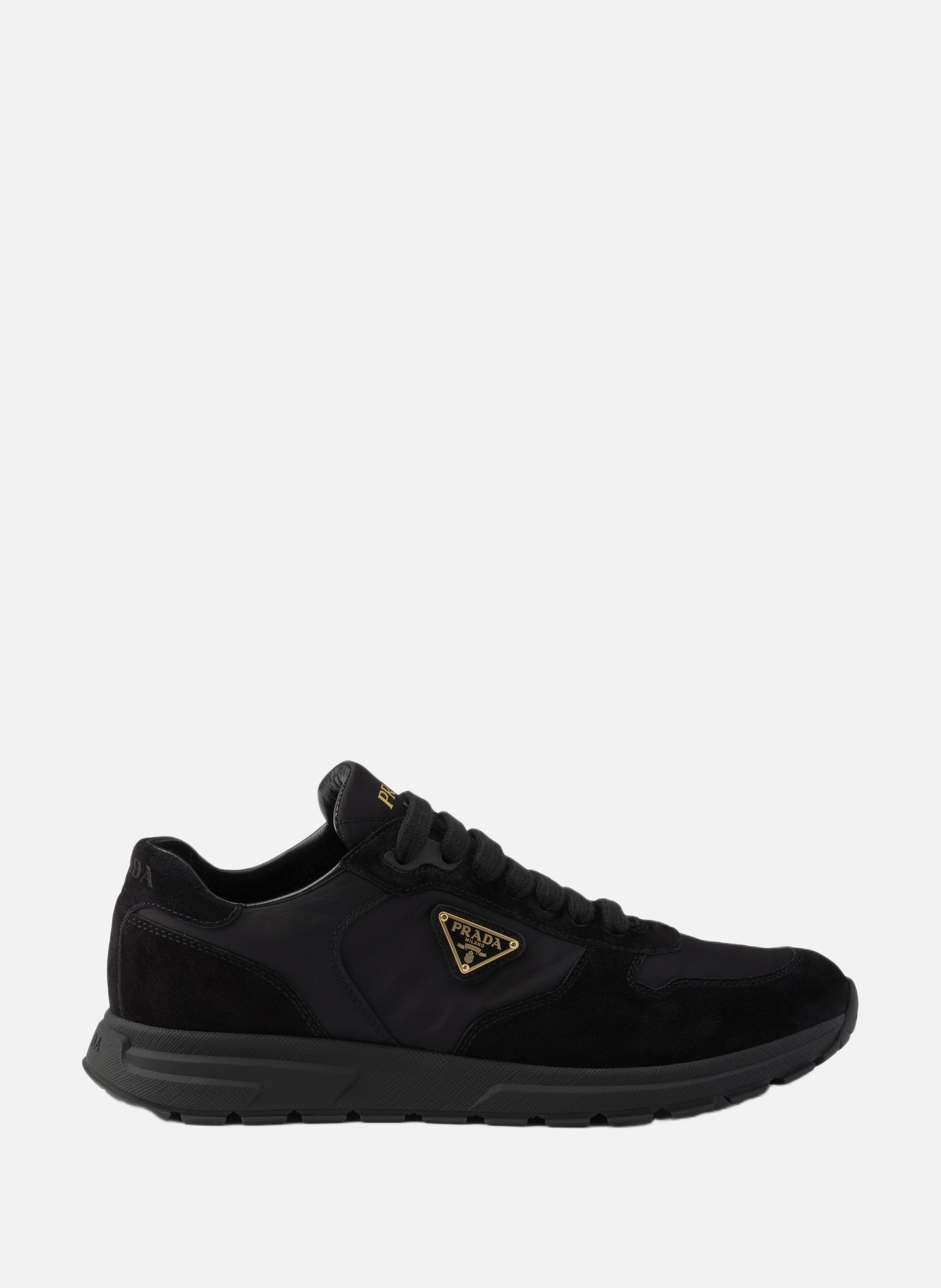 Sneakers prax 2.0 en re-nylon et veau velours PRADA Noir