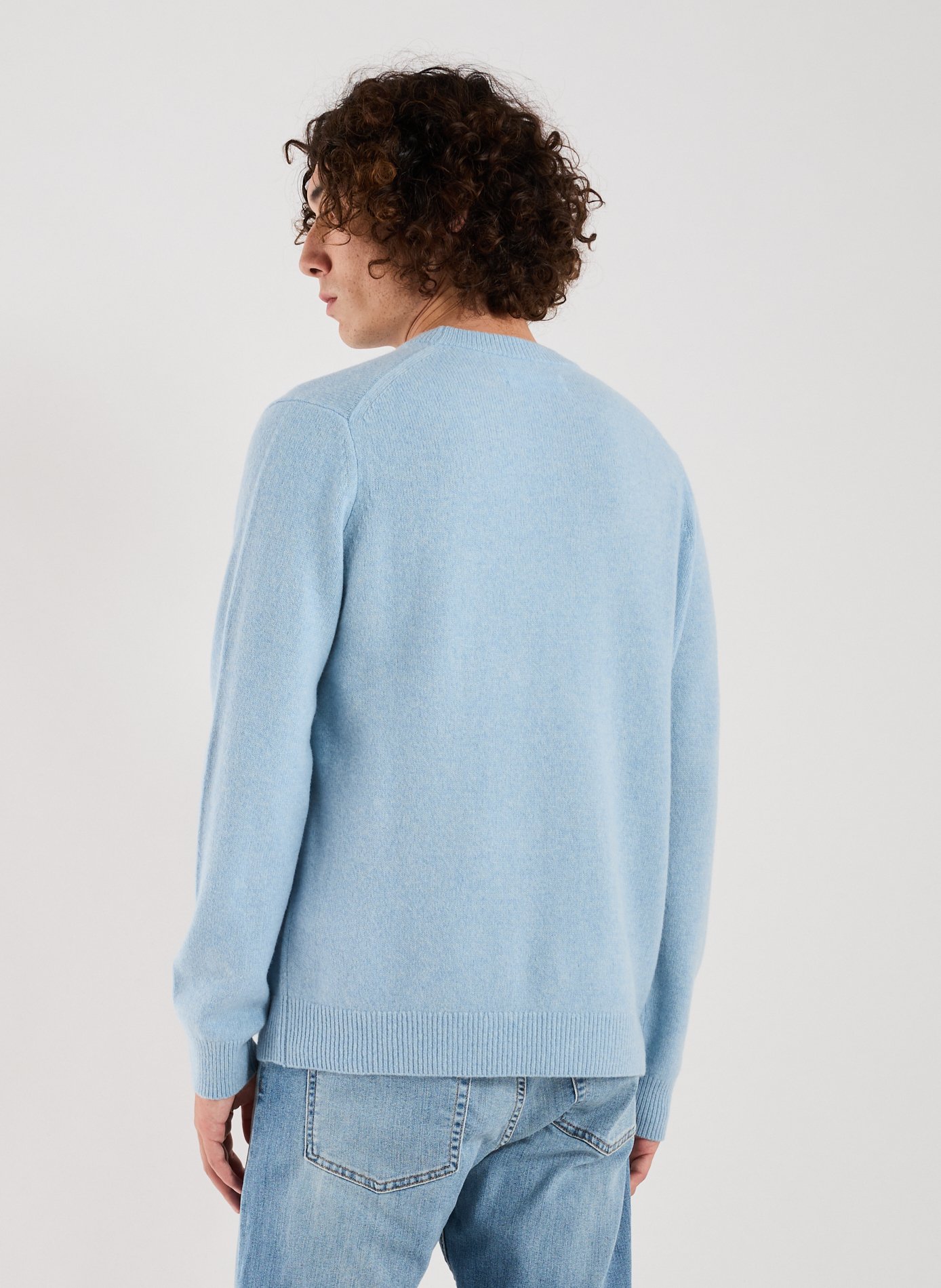 Pull en laine mérinos SAMSOE SAMSOE Bleu