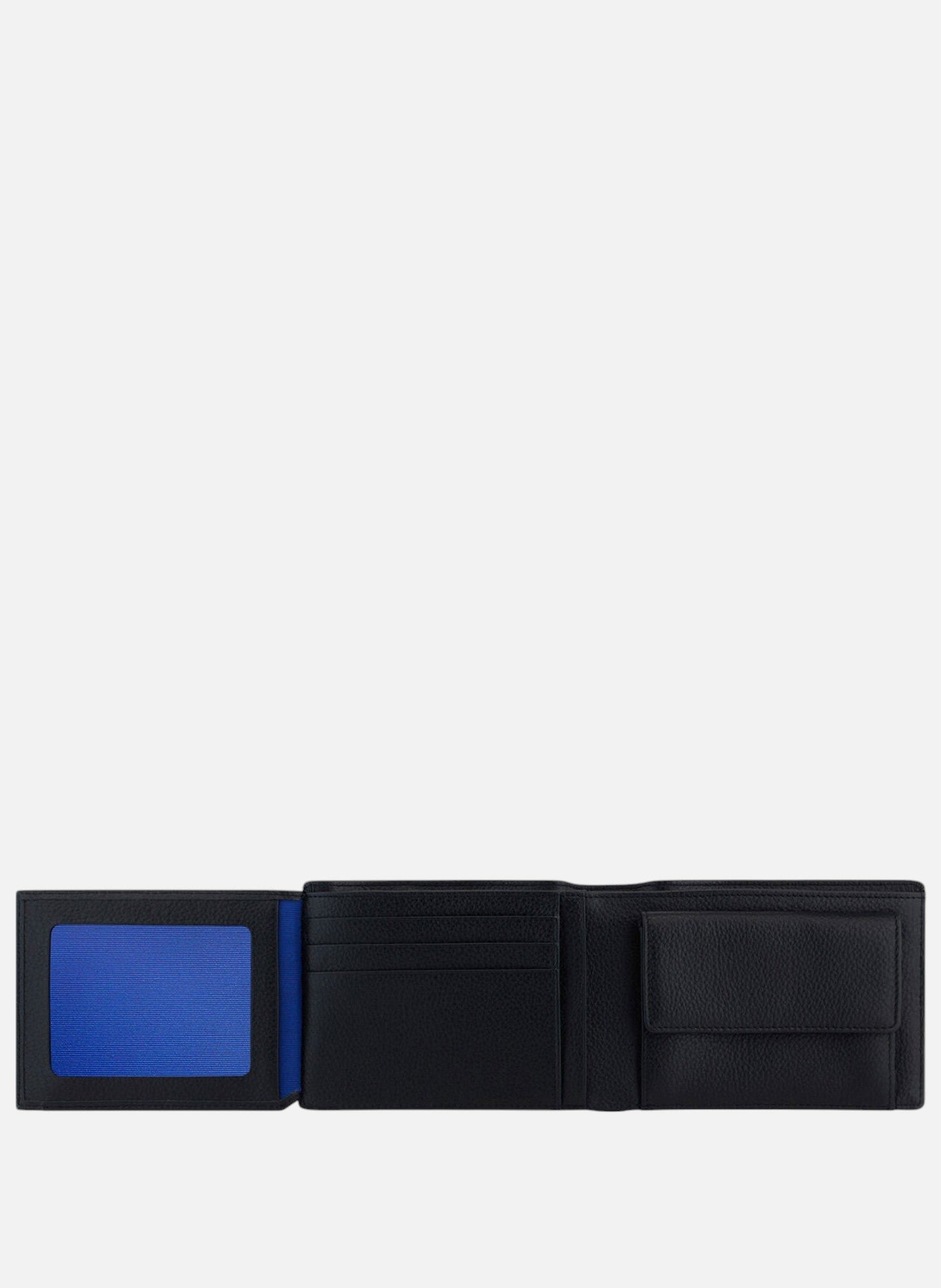 Portefeuille à rabat 2 volets emile en cuir grainé LE TANNEUR Noir