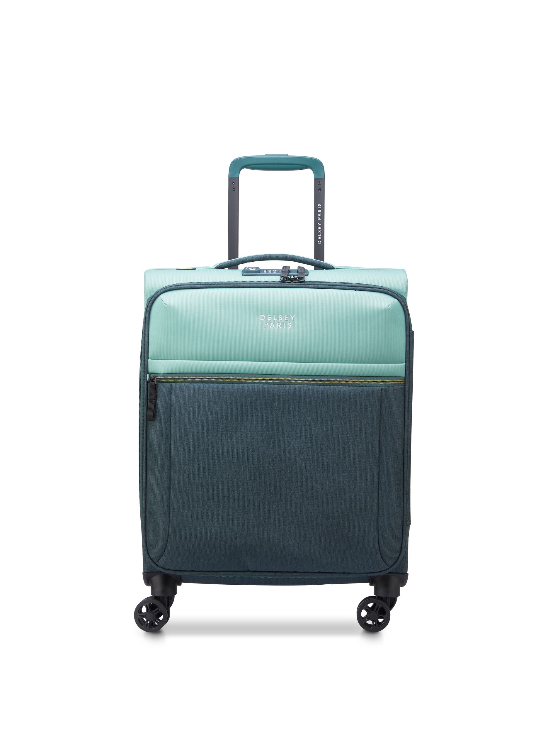 Valise cabine souple taille s - brochant 3 DELSEY PARIS Vert