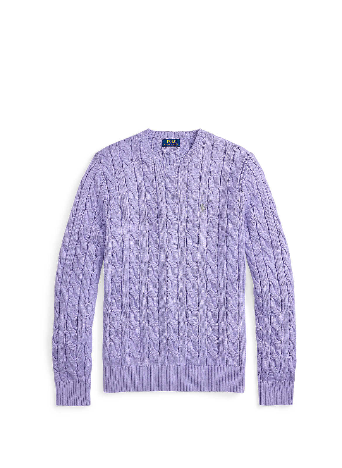 Pull en maille torsadé POLO RALPH LAUREN Violet