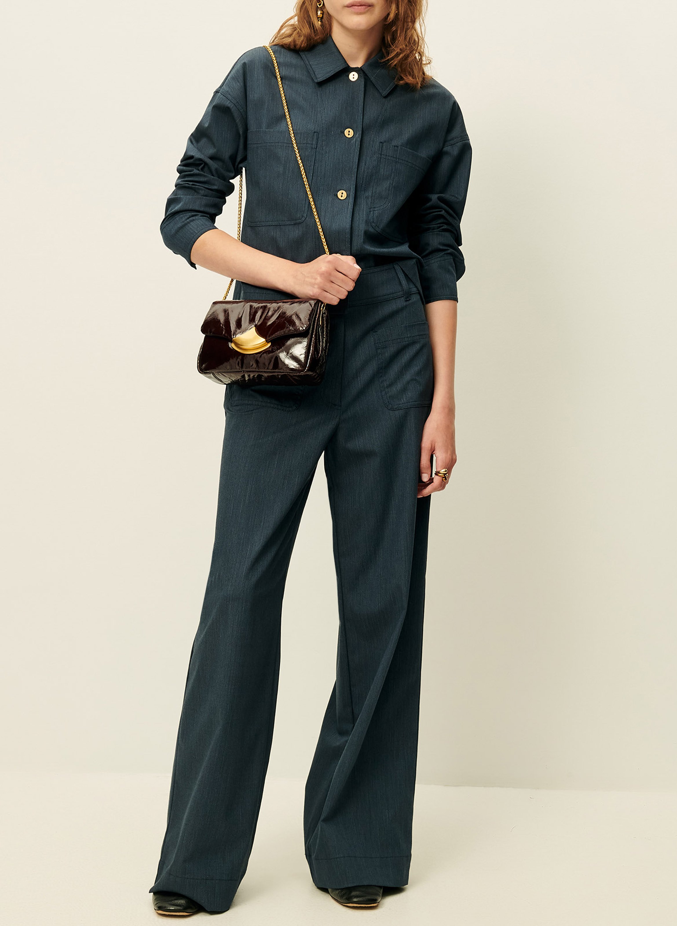 Pantalon large manhatti SESSUN Bleu