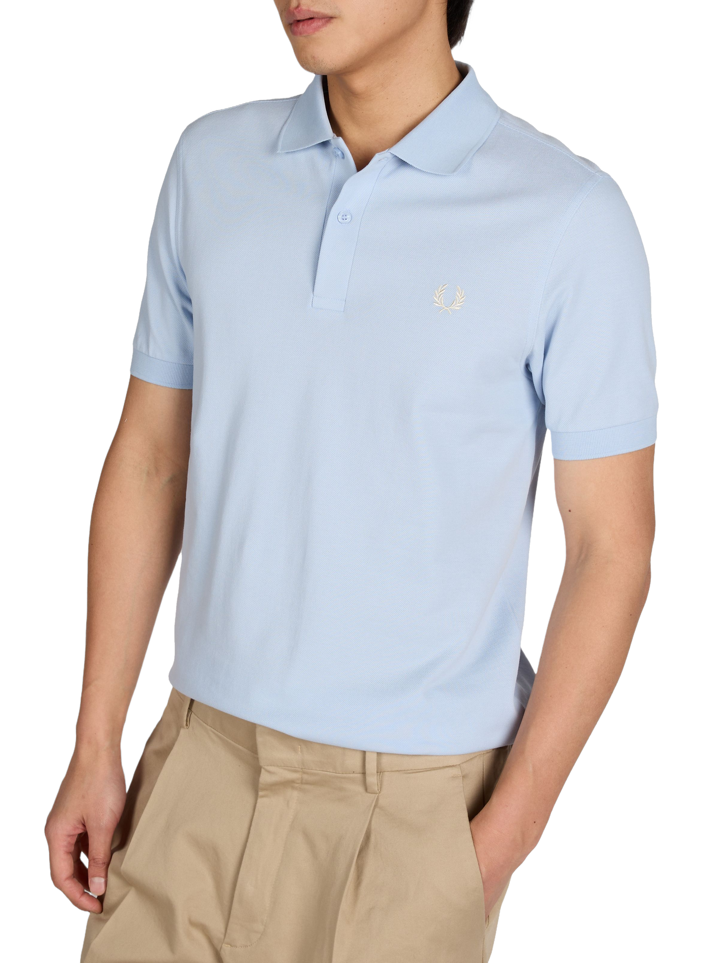 Cotton pique polo shirt FRED PERRY Blue