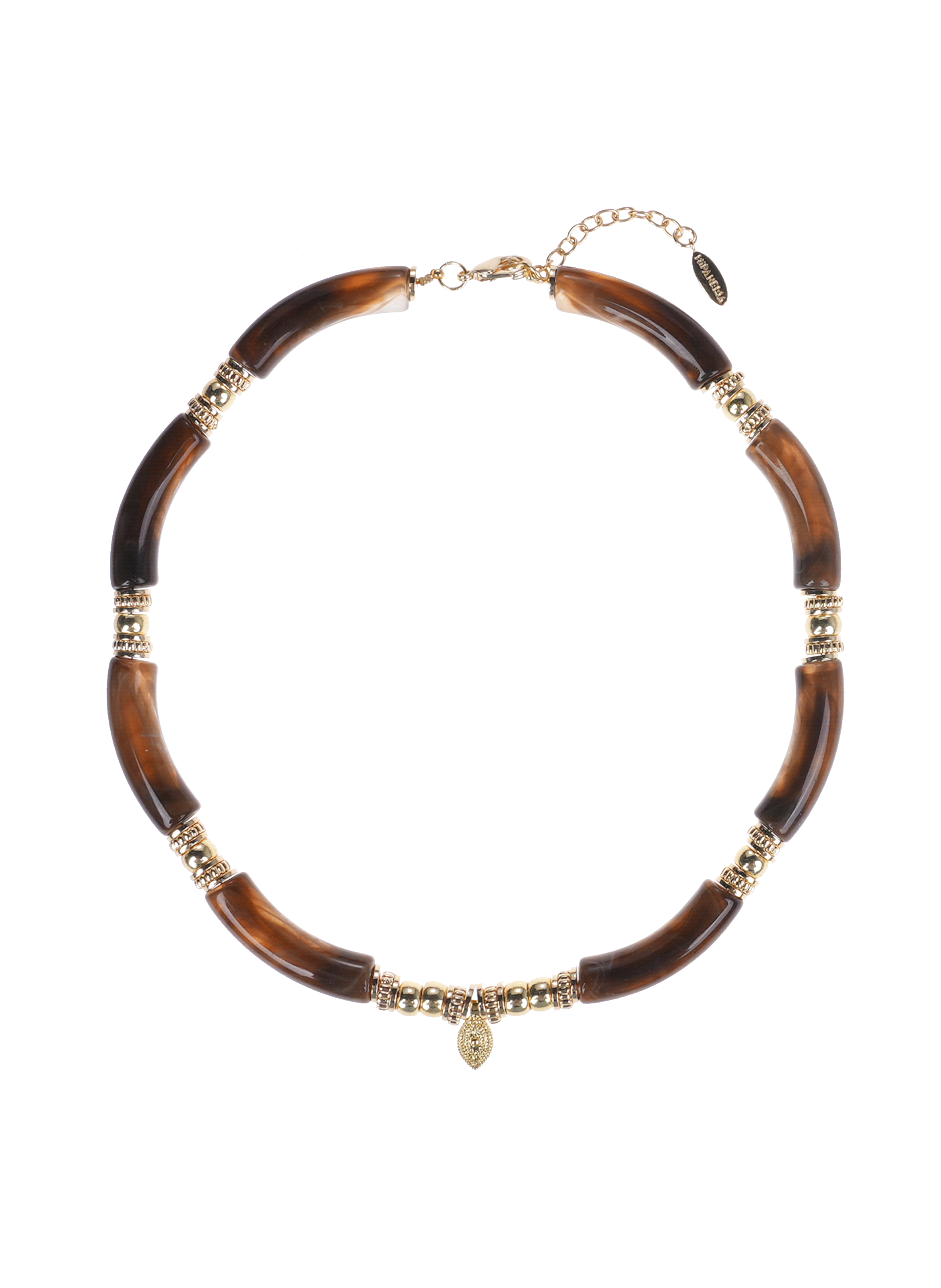 Collier de perles et pampilles berbere HIPANEMA Noir