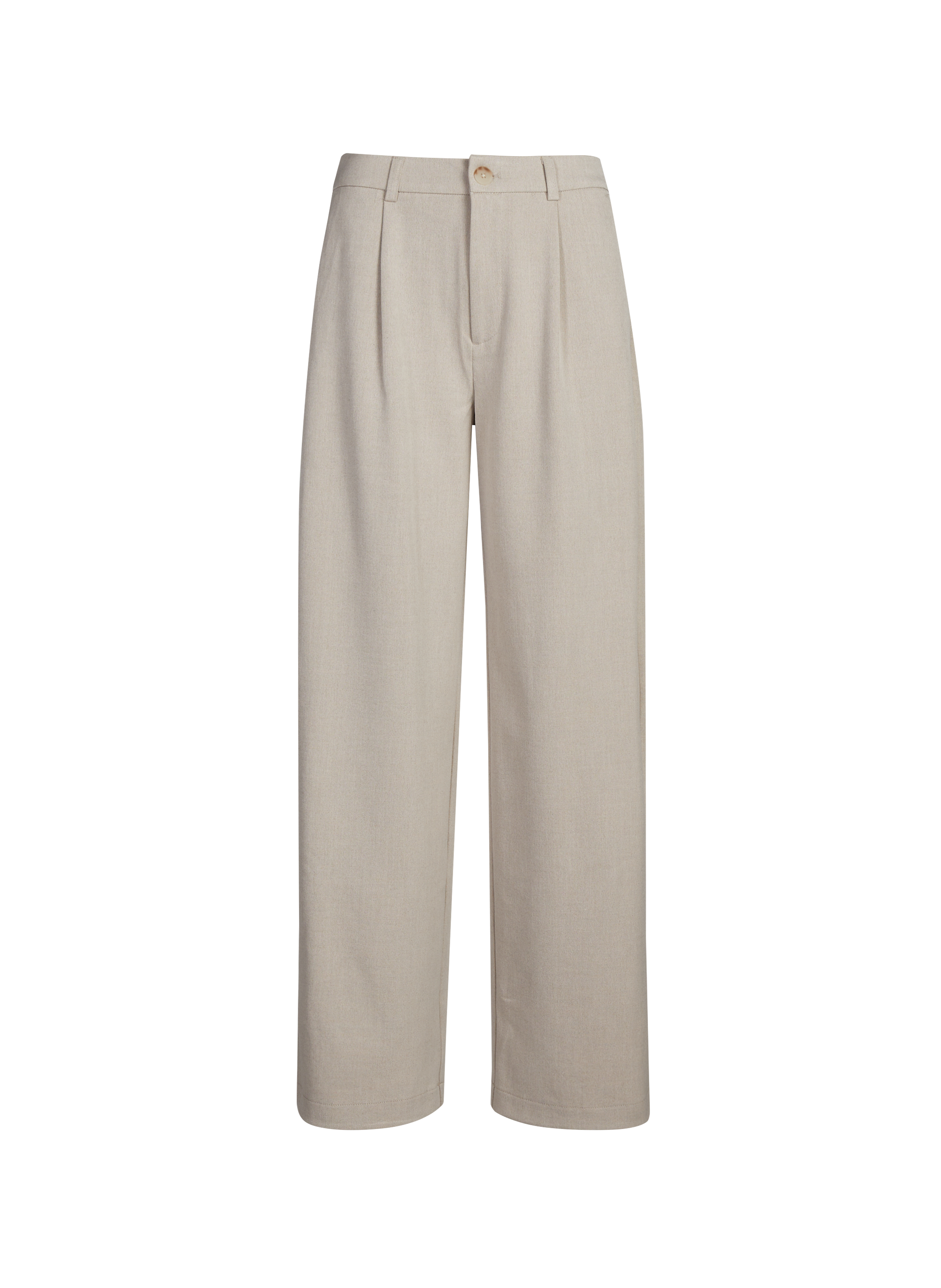 Plain trousers OBJECT Beige