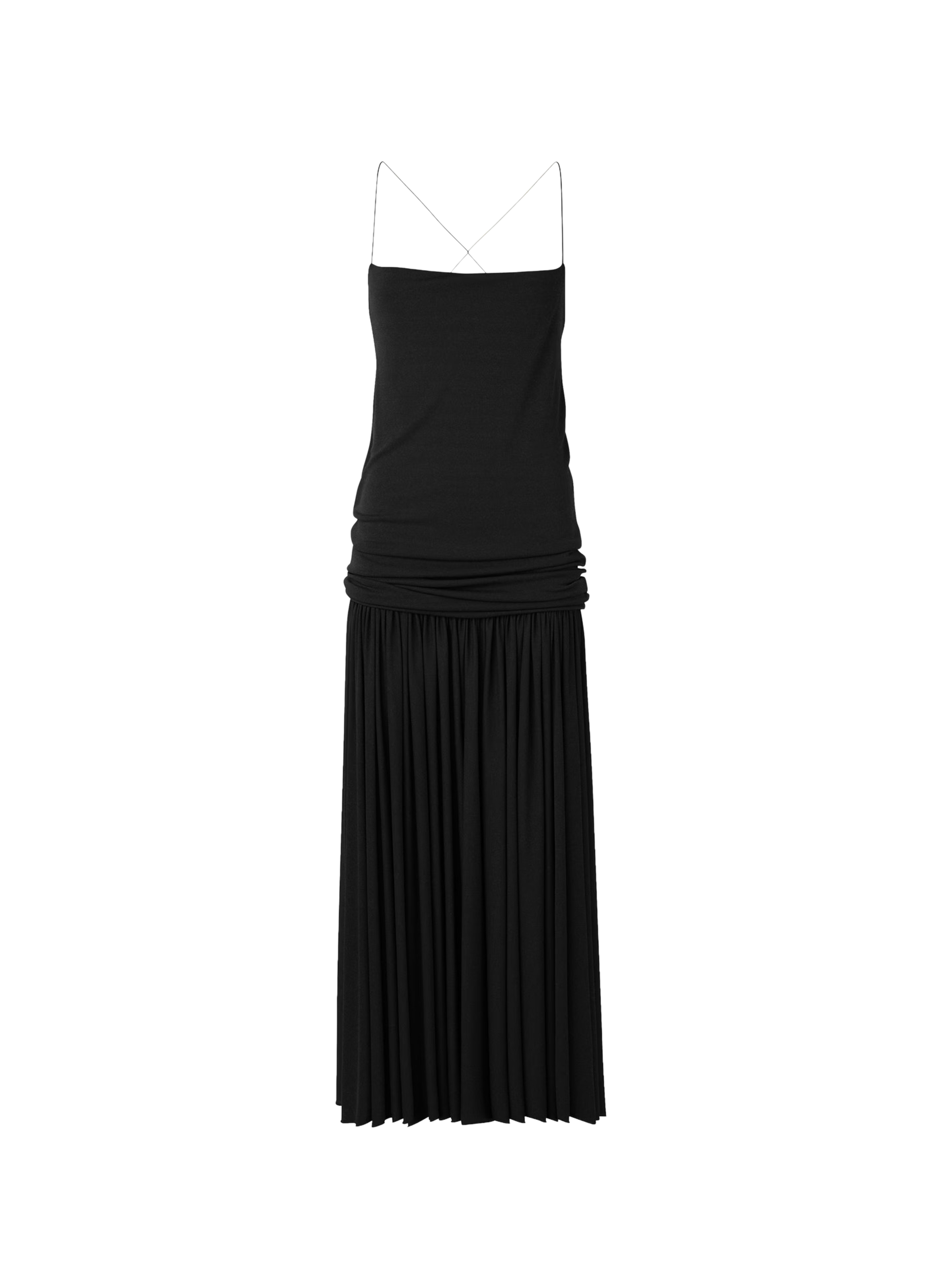 La robe midi Abiha drapée JACQUEMUS Black