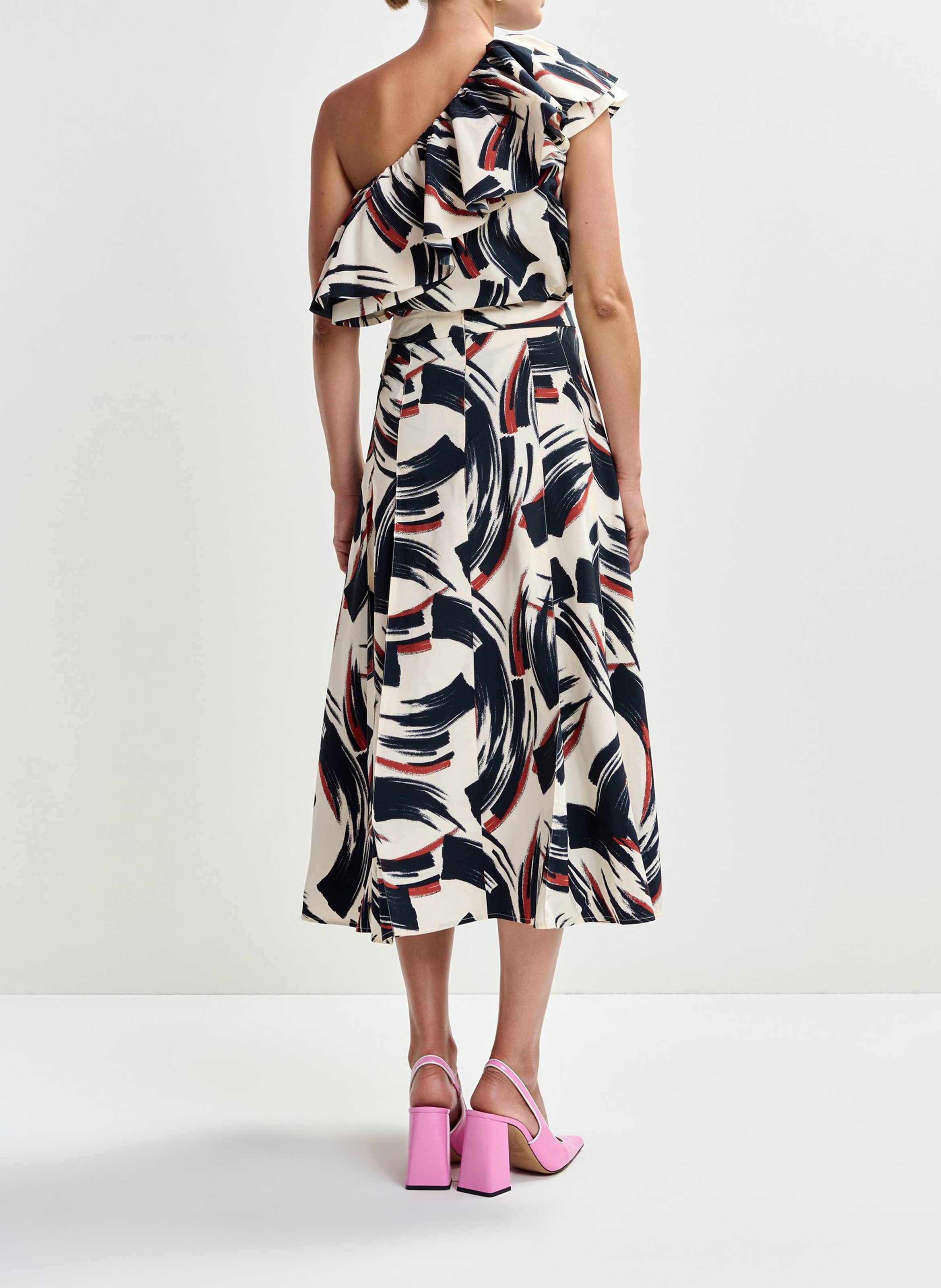 Jupe midi trapèze jaelyn ESSENTIEL ANTWERP Multicolore