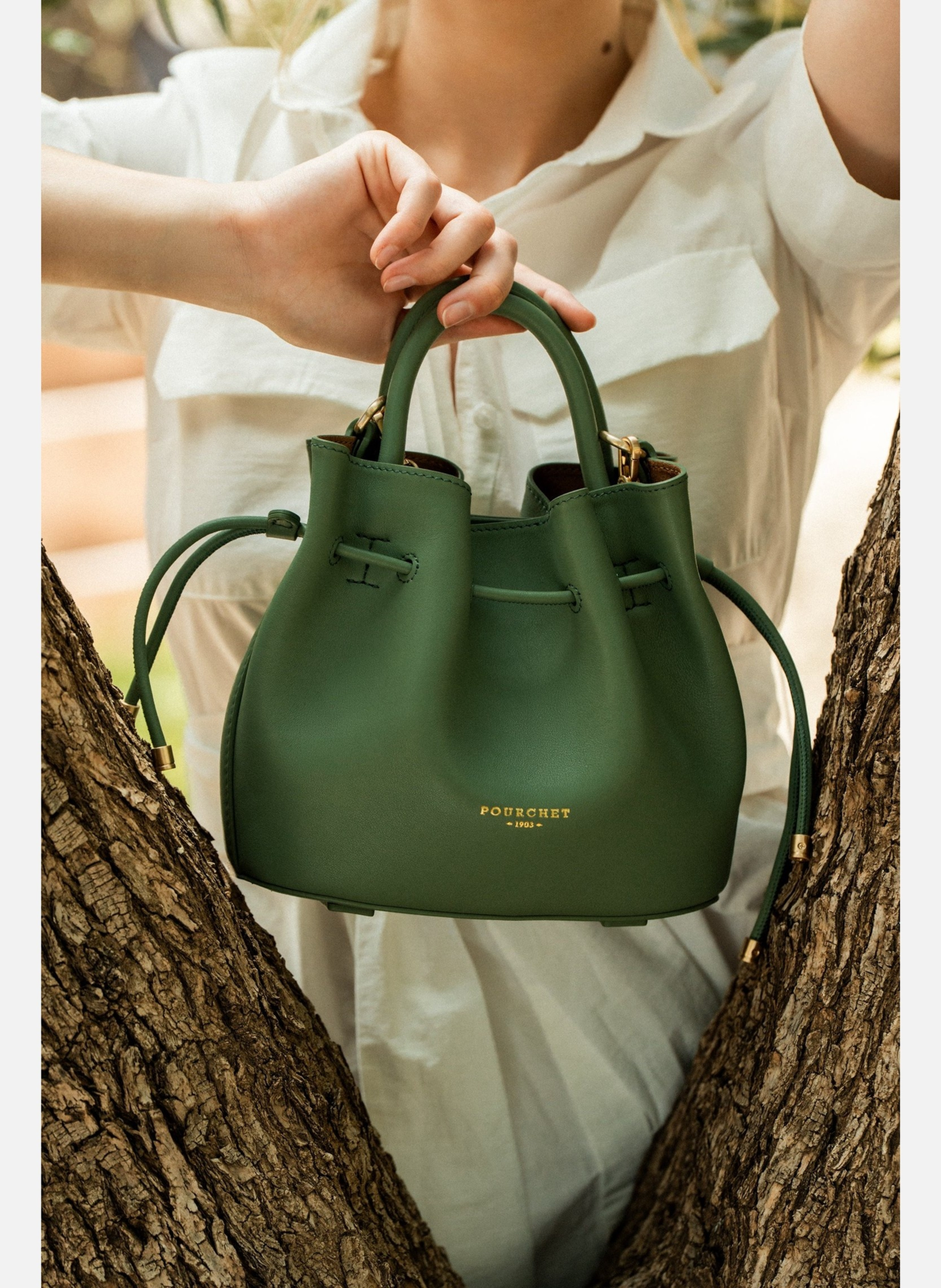 Florin | sac à main POURCHET Vert