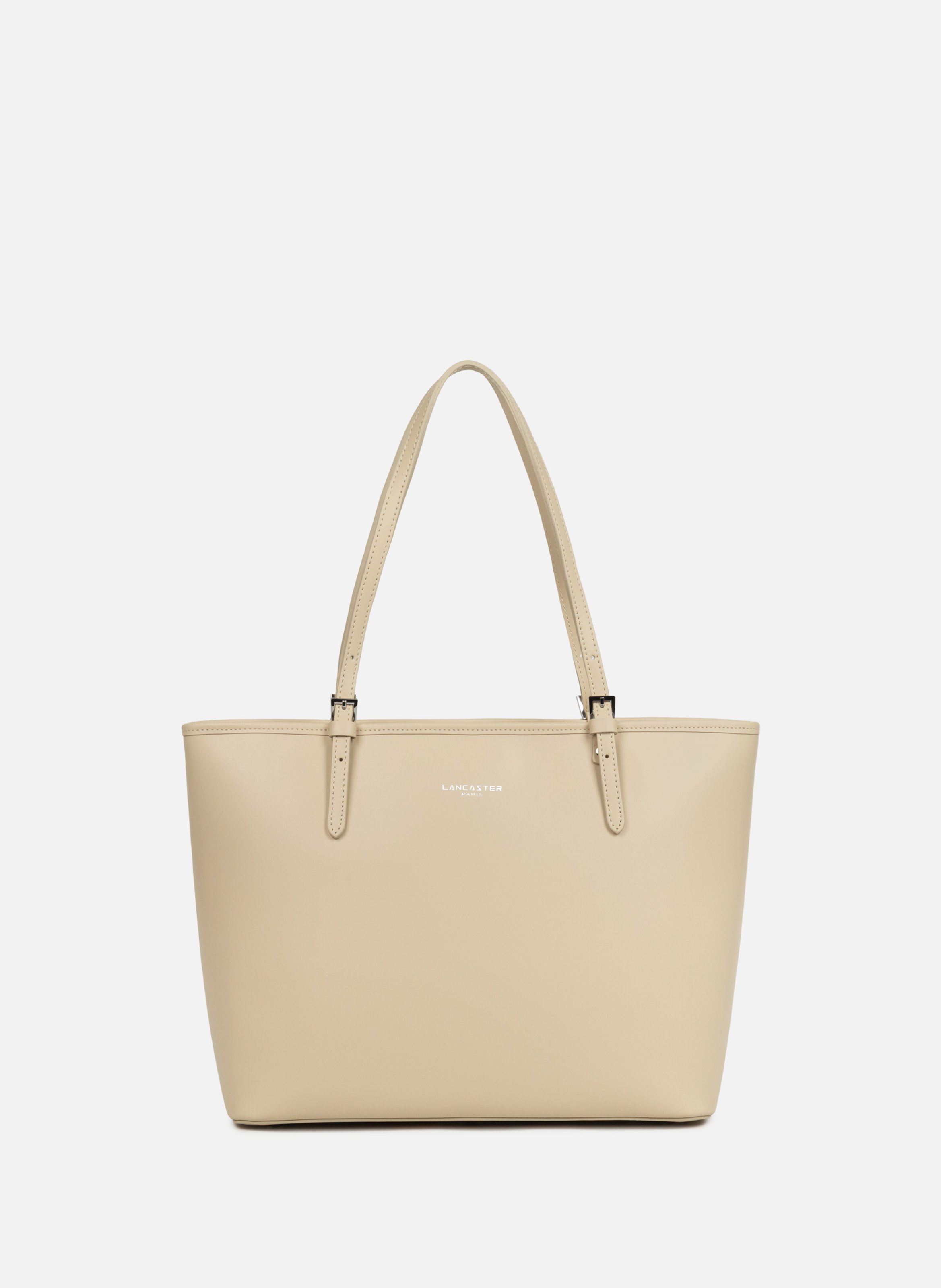 Grand sac cabas épaule - smooth LANCASTER Beige