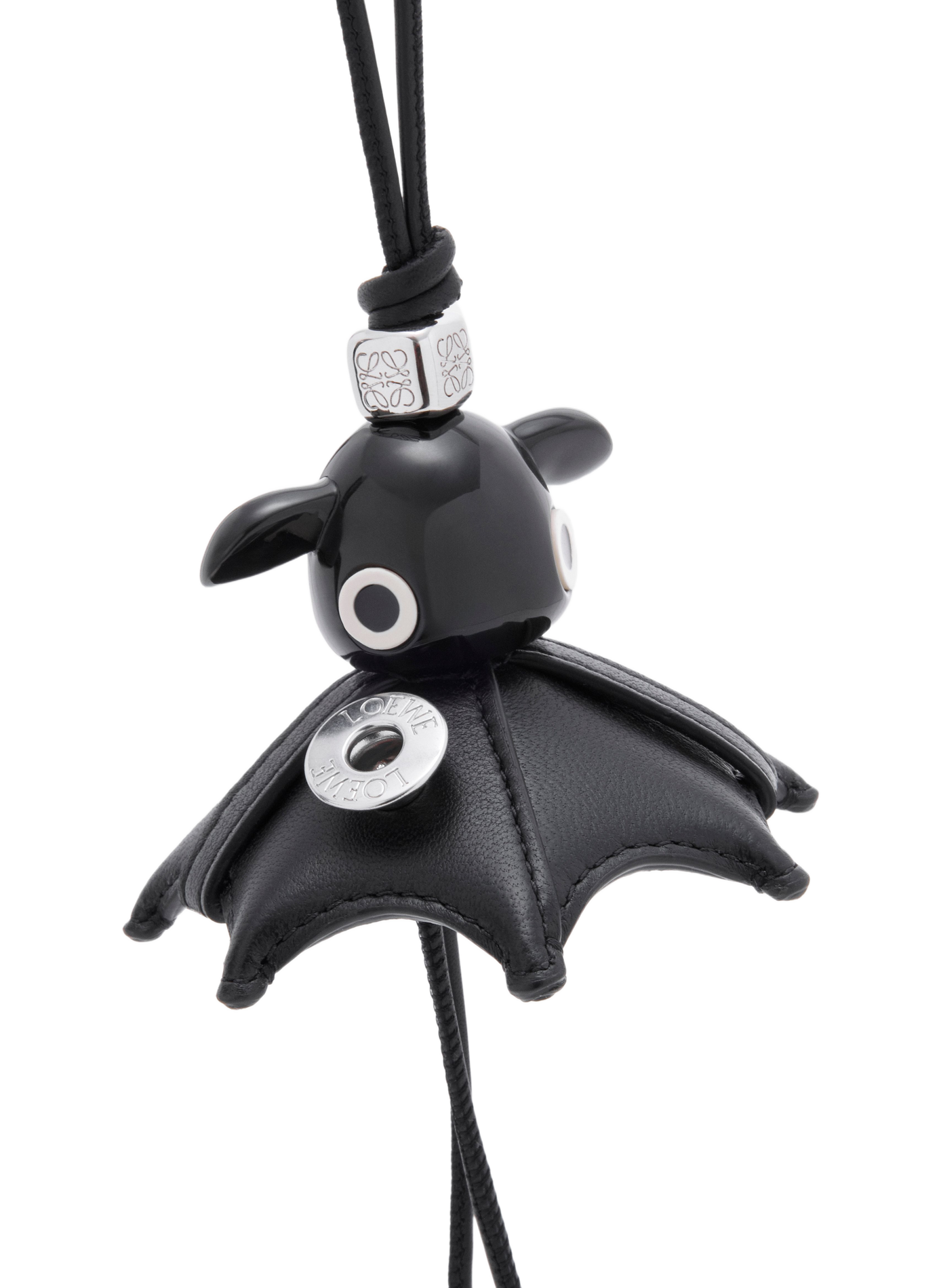 Pantaroo lamb leather bag charm LOEWE Black