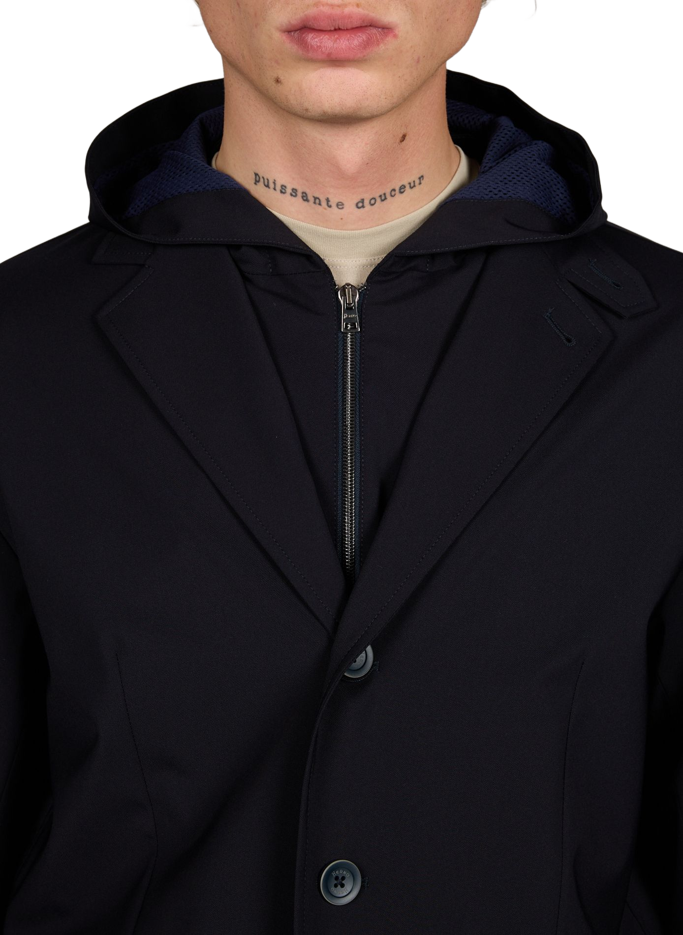 Removable lightweight jacket HERNO Blue