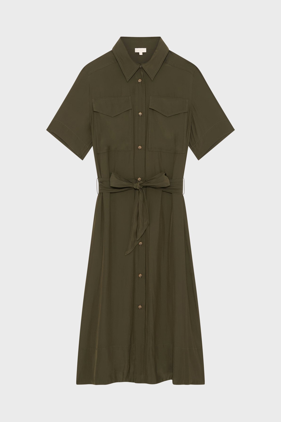 Robe chemise fluide - amanda PABLO Kaki