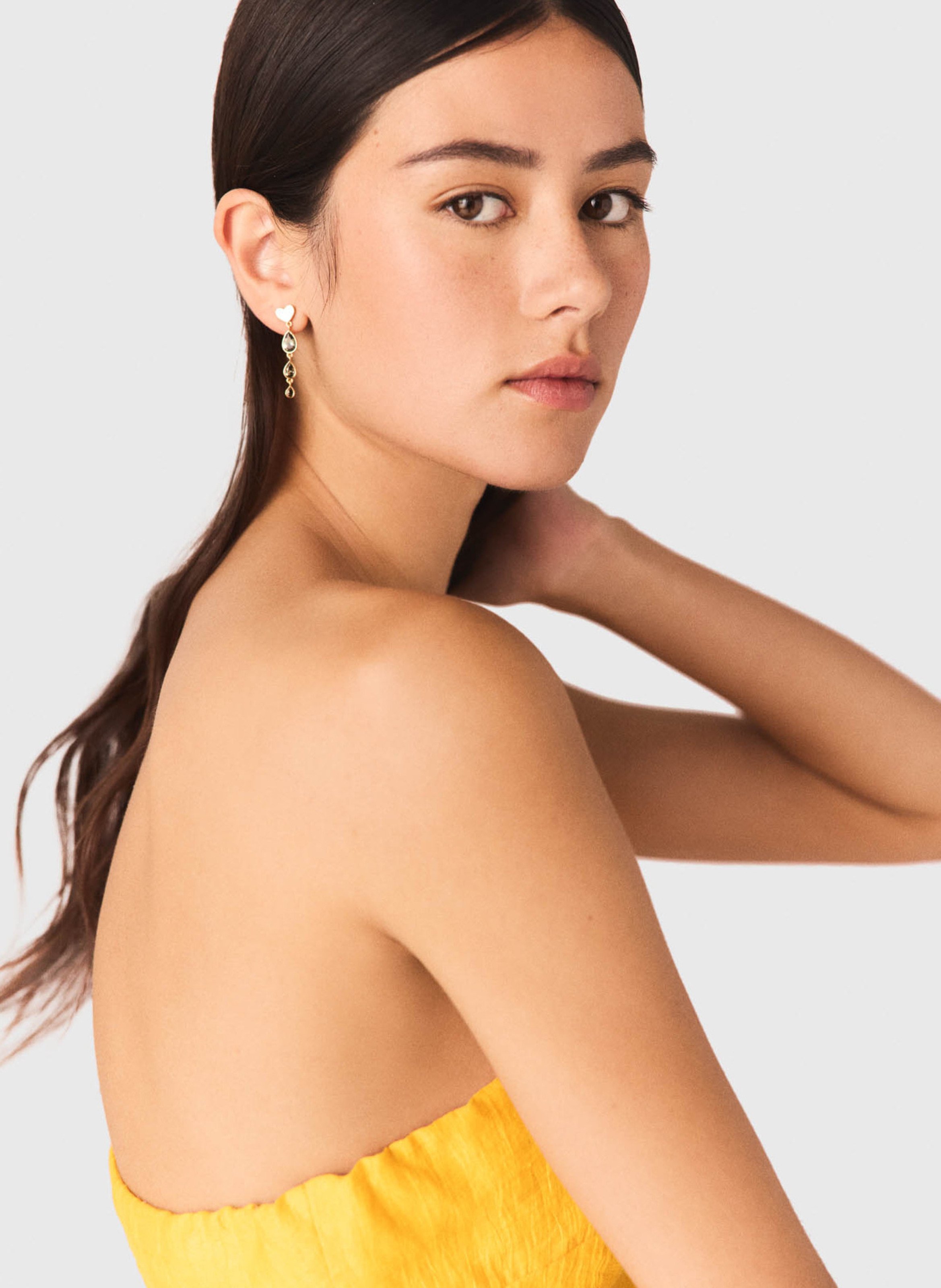 Boucles d'oreilles pendantes MAJE Doré