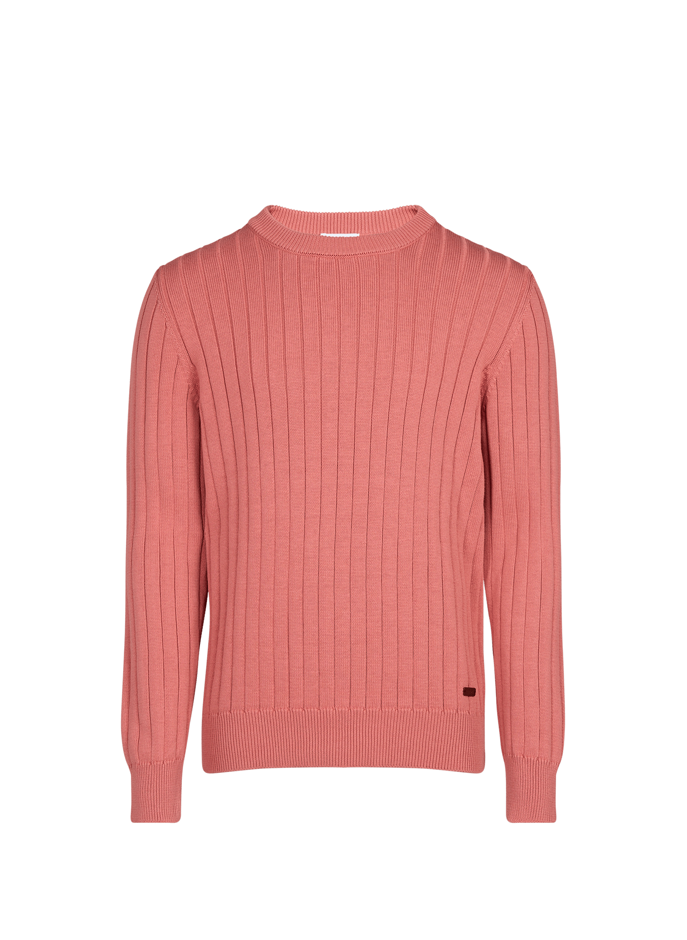 Pull col rond en coton ETON Rose