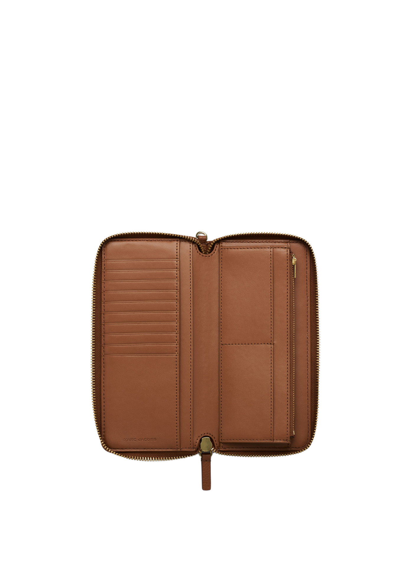 The leather continental wallet MARC JACOBS Brown