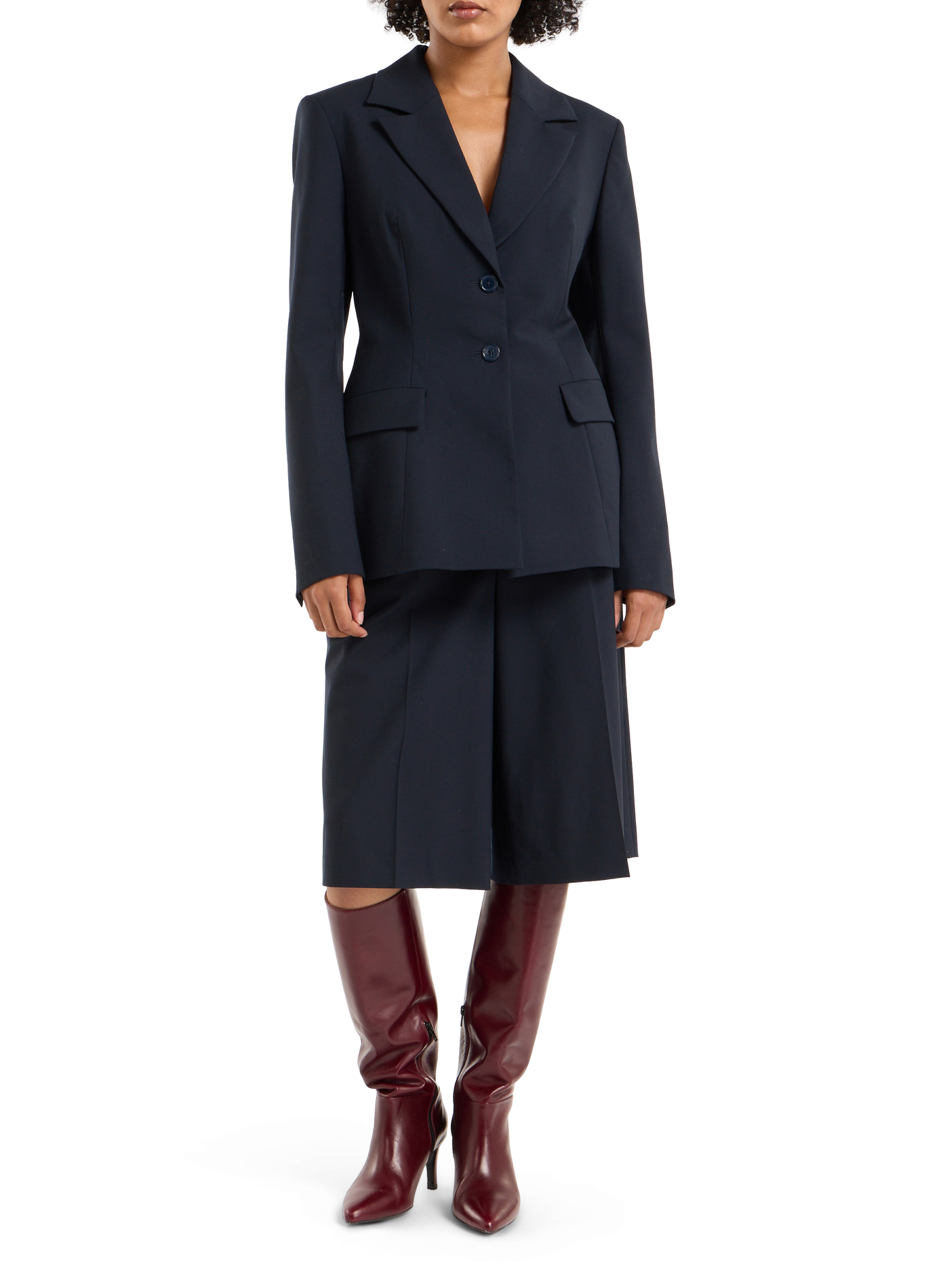 Bubble blazer in virgin wool SAISON 1865 Blue