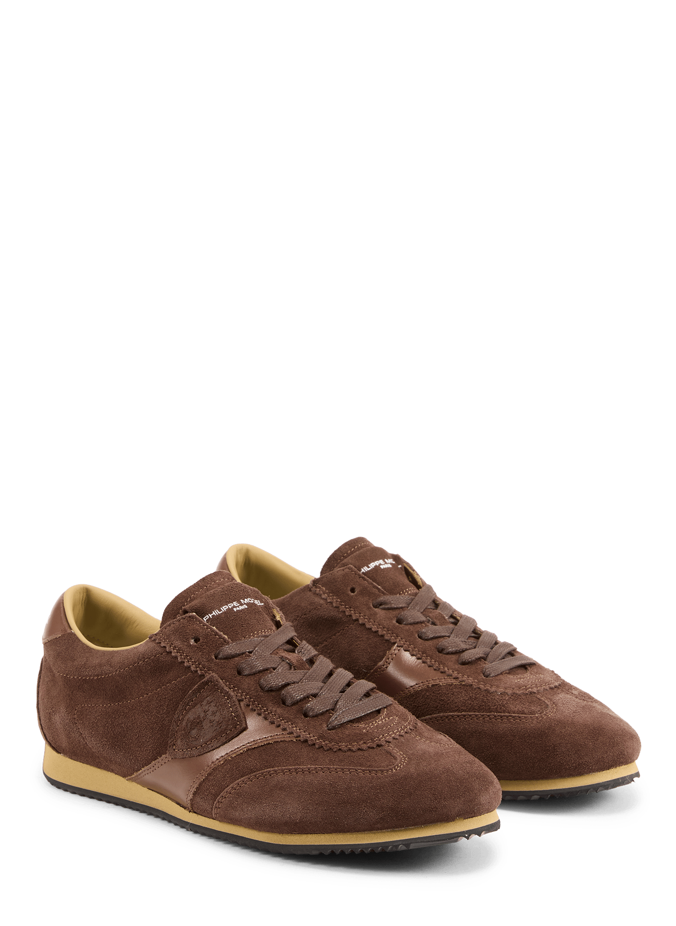 Baskets basses en cuir PHILIPPE MODEL Marron