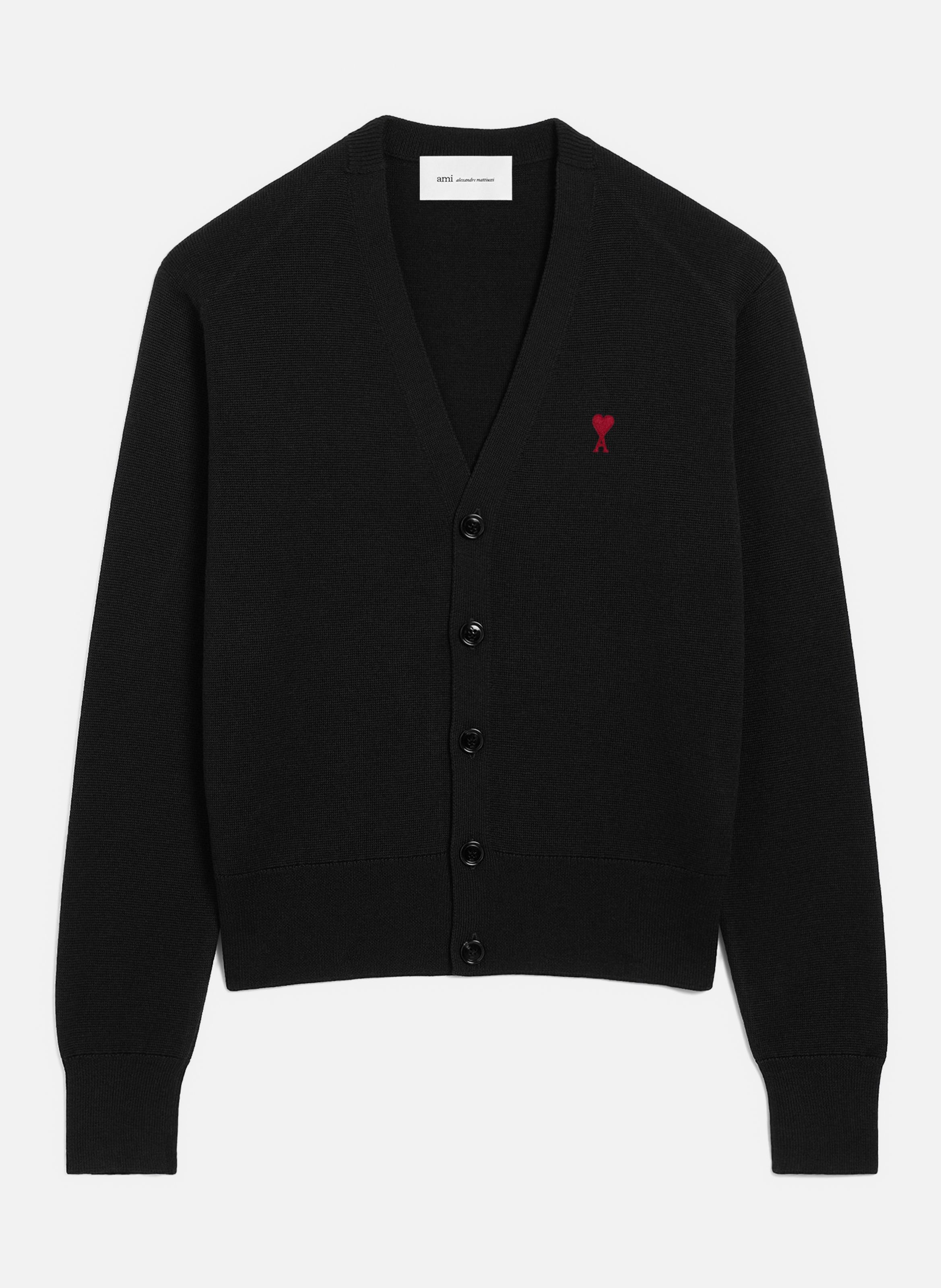 Cardigan ami de coeur en laine AMI PARIS Noir