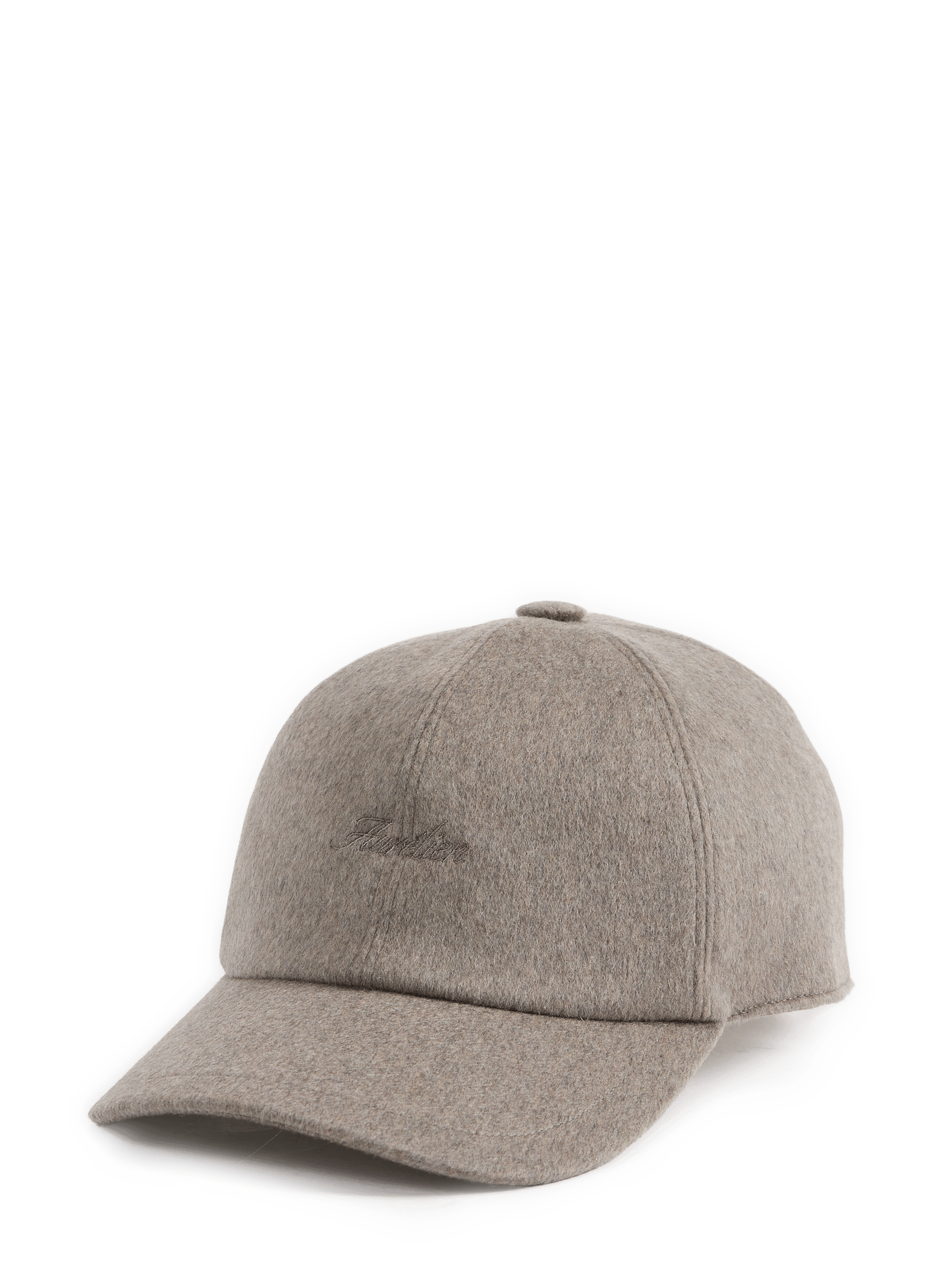 Houndstooth cashmere cap AURELIEN Brown