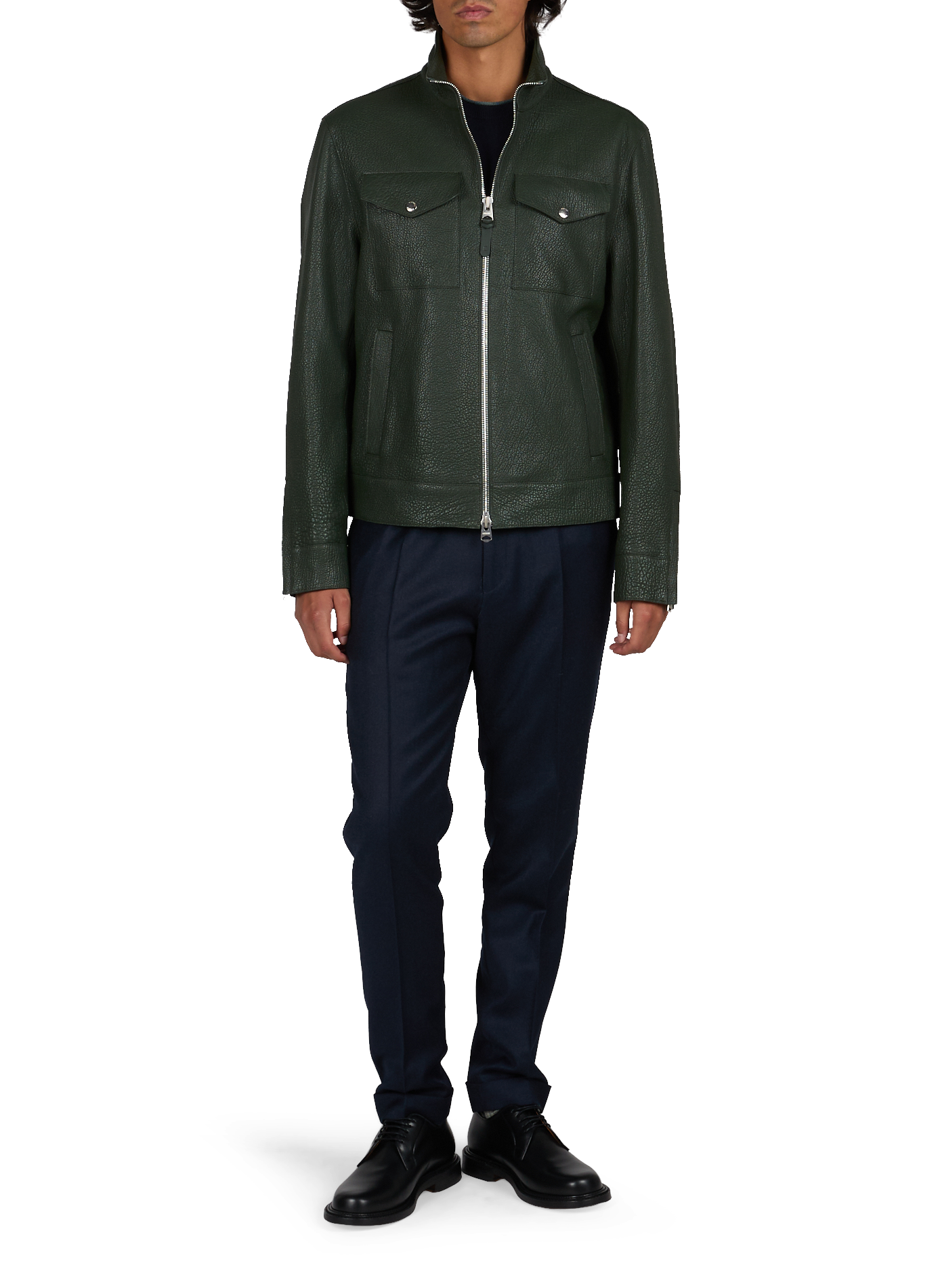 Otto straight leather jacket MACKAGE Green