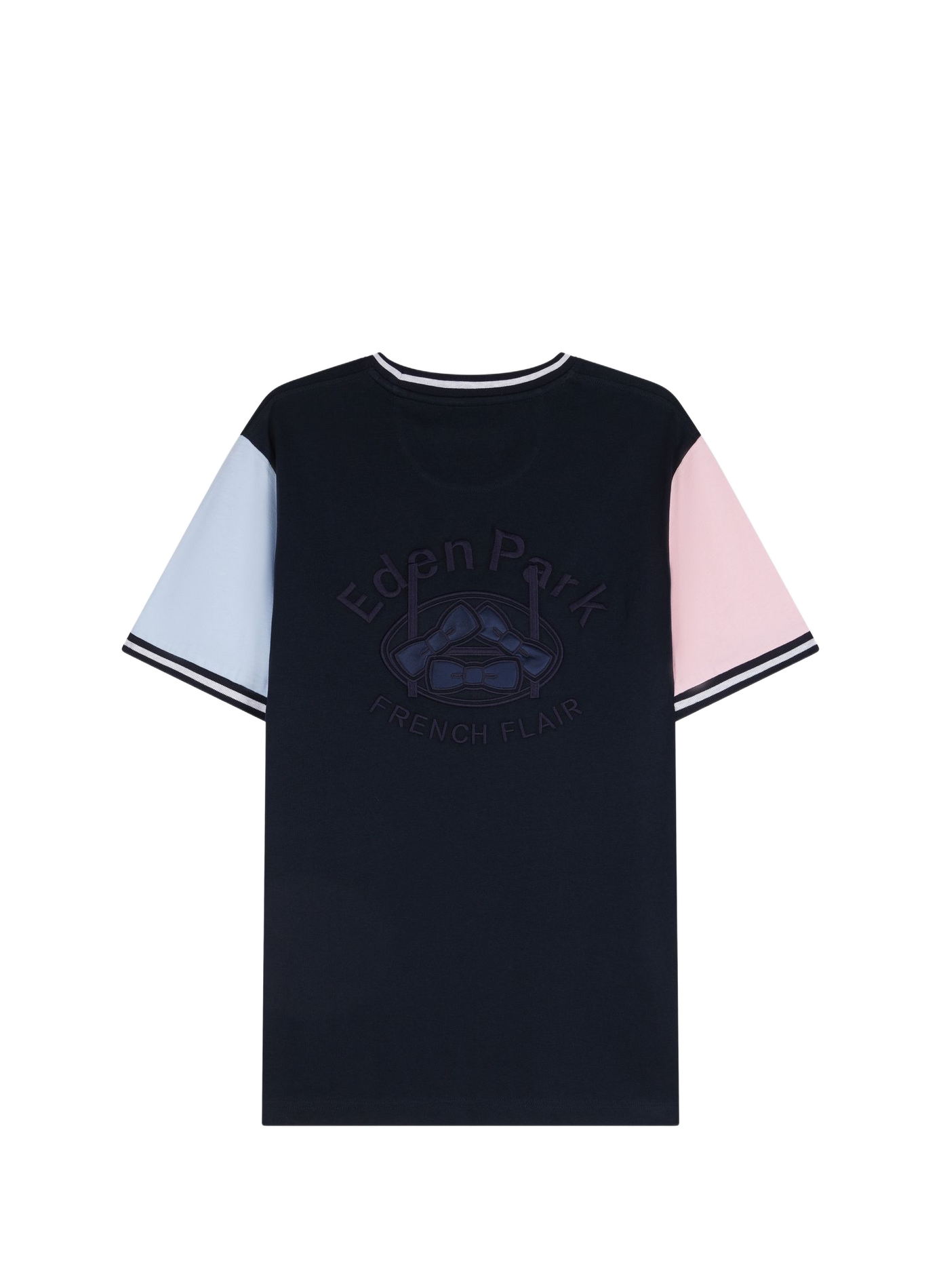 Tee-shirt col rond en coton EDEN PARK Blue