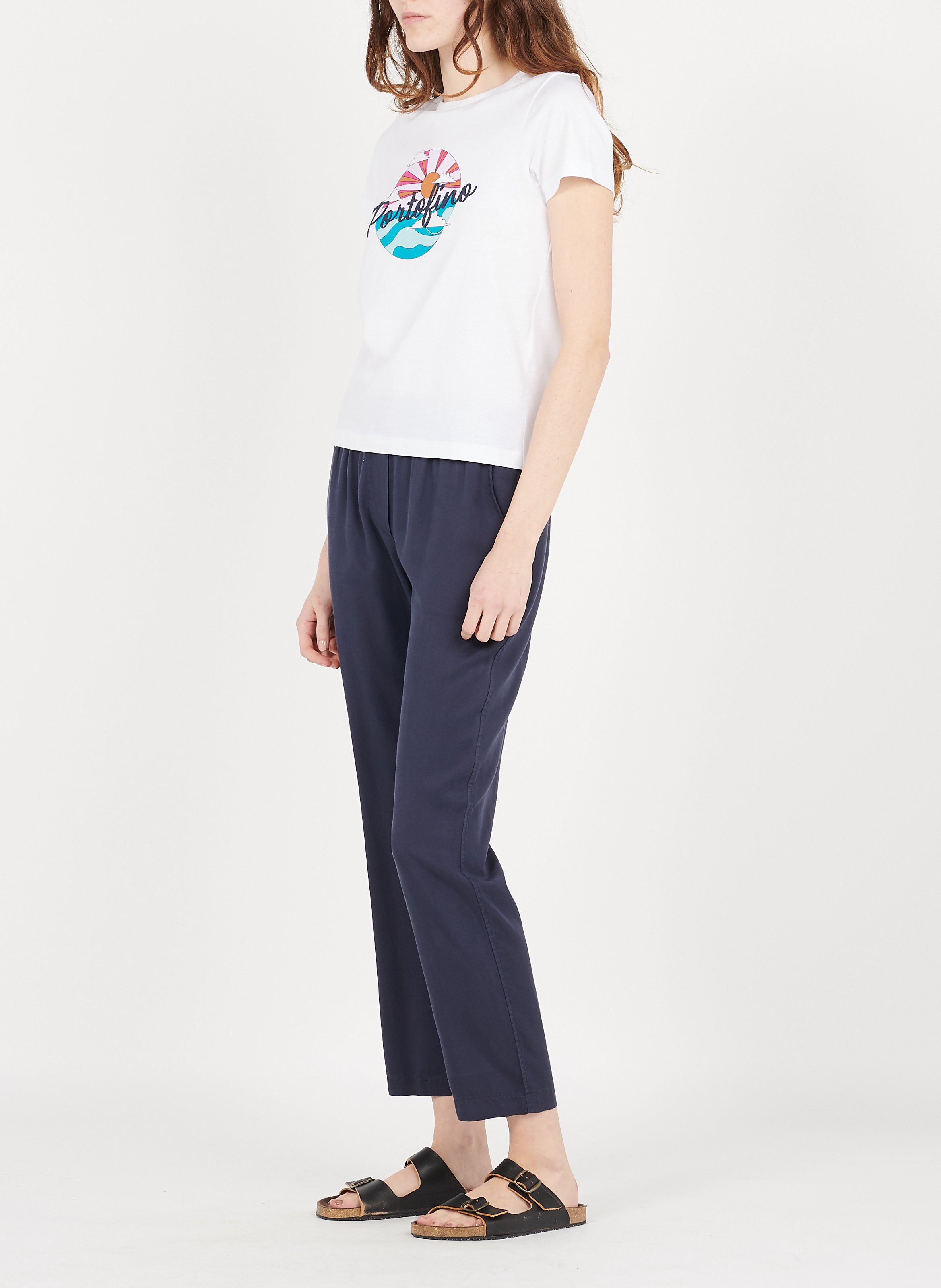 Rechte 7/8-broek LA FEE MARABOUTEE Blauw