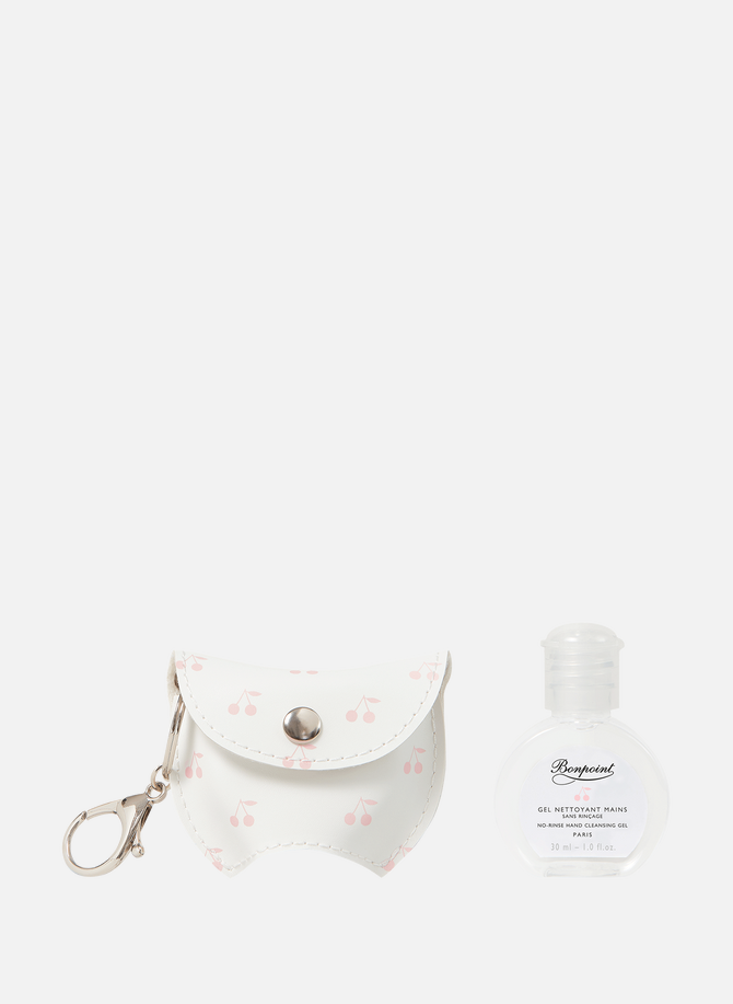 Cherry-print pouch for No-rinse cleansing gel BONPOINT