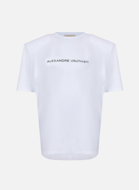T-shirt ample oversize en coton BlancALEXANDRE VAUTHIER 