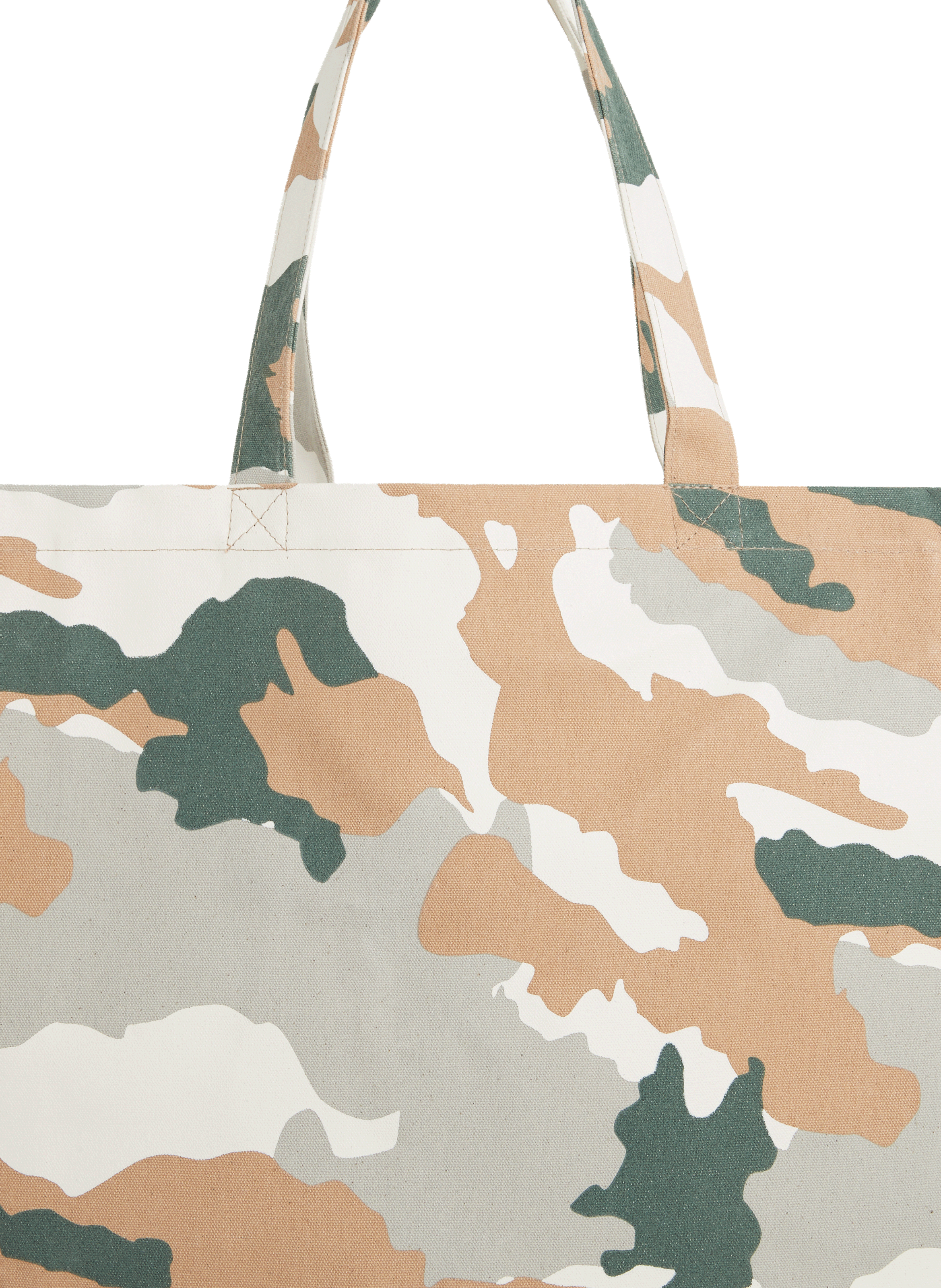 Sac cabas camouflage en coton SAISON 1865 Beige