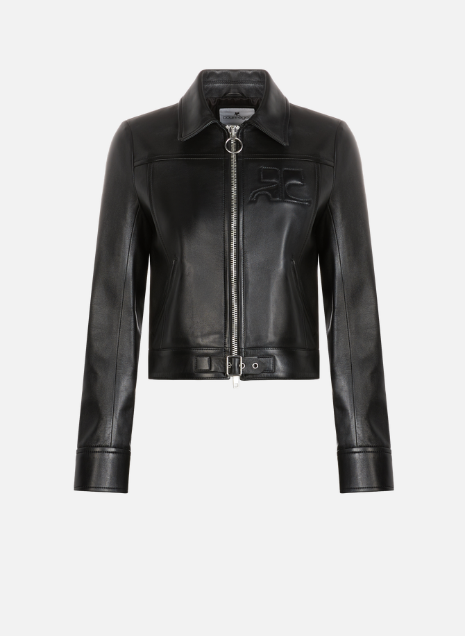 Lambskin leather jacket COURRÈGES