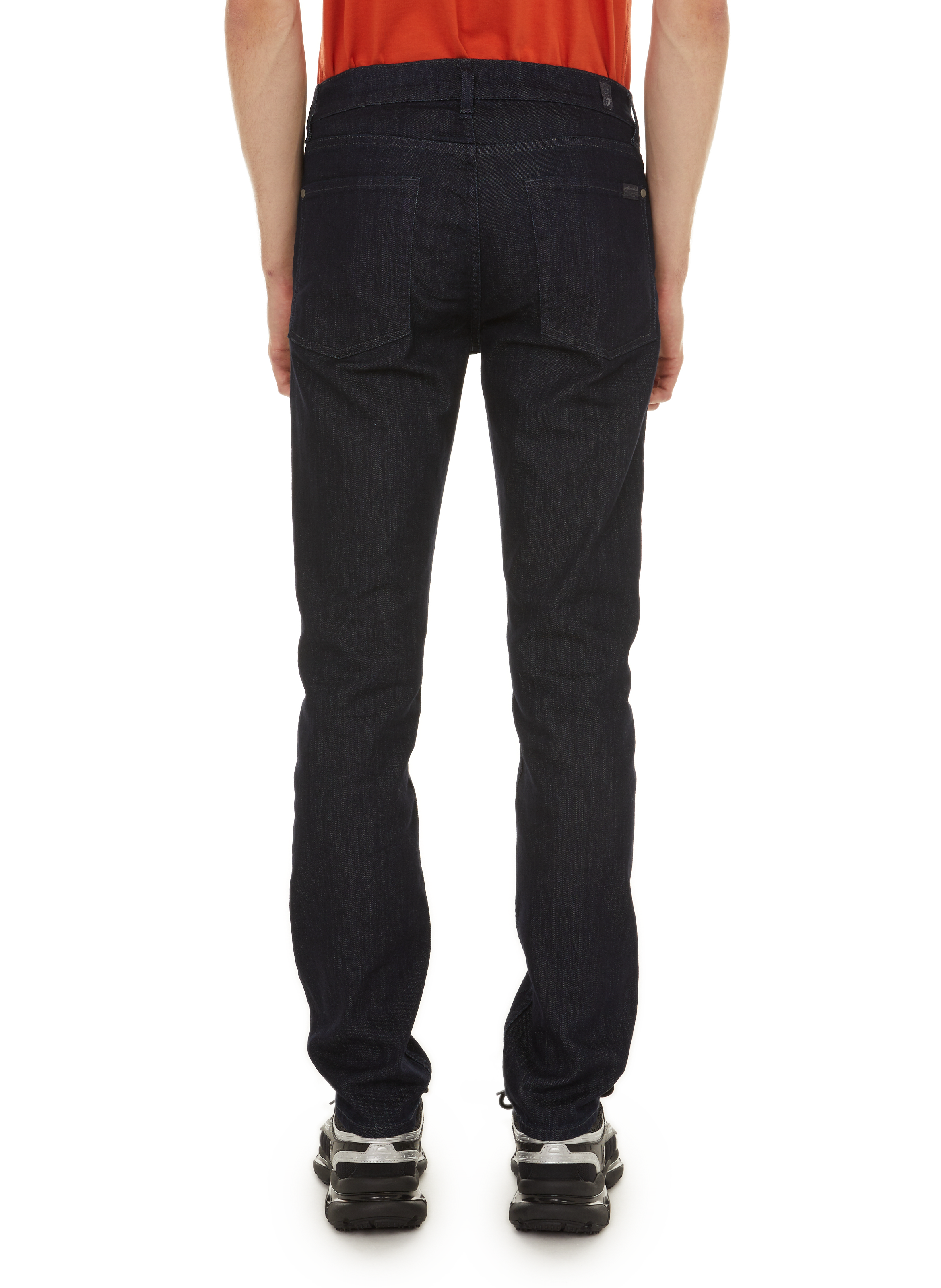 Straight cotton jeans 7 FOR ALL MANKIND Blue