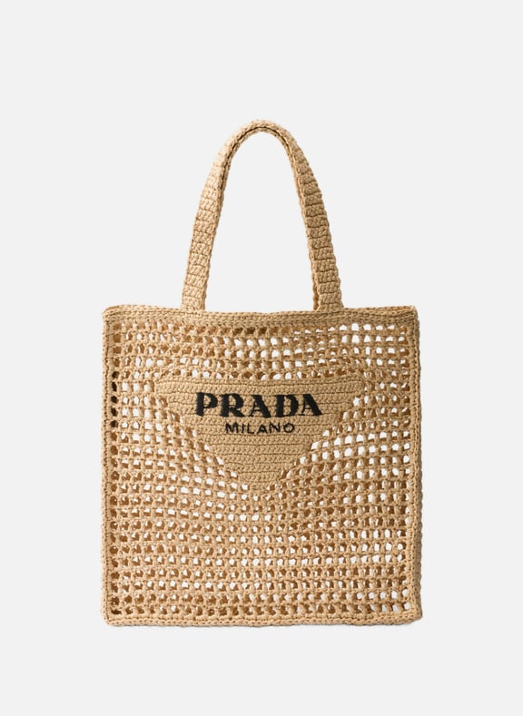 Cabas en crochet Beige by PRADA PRADA Cabas en crochet Beige