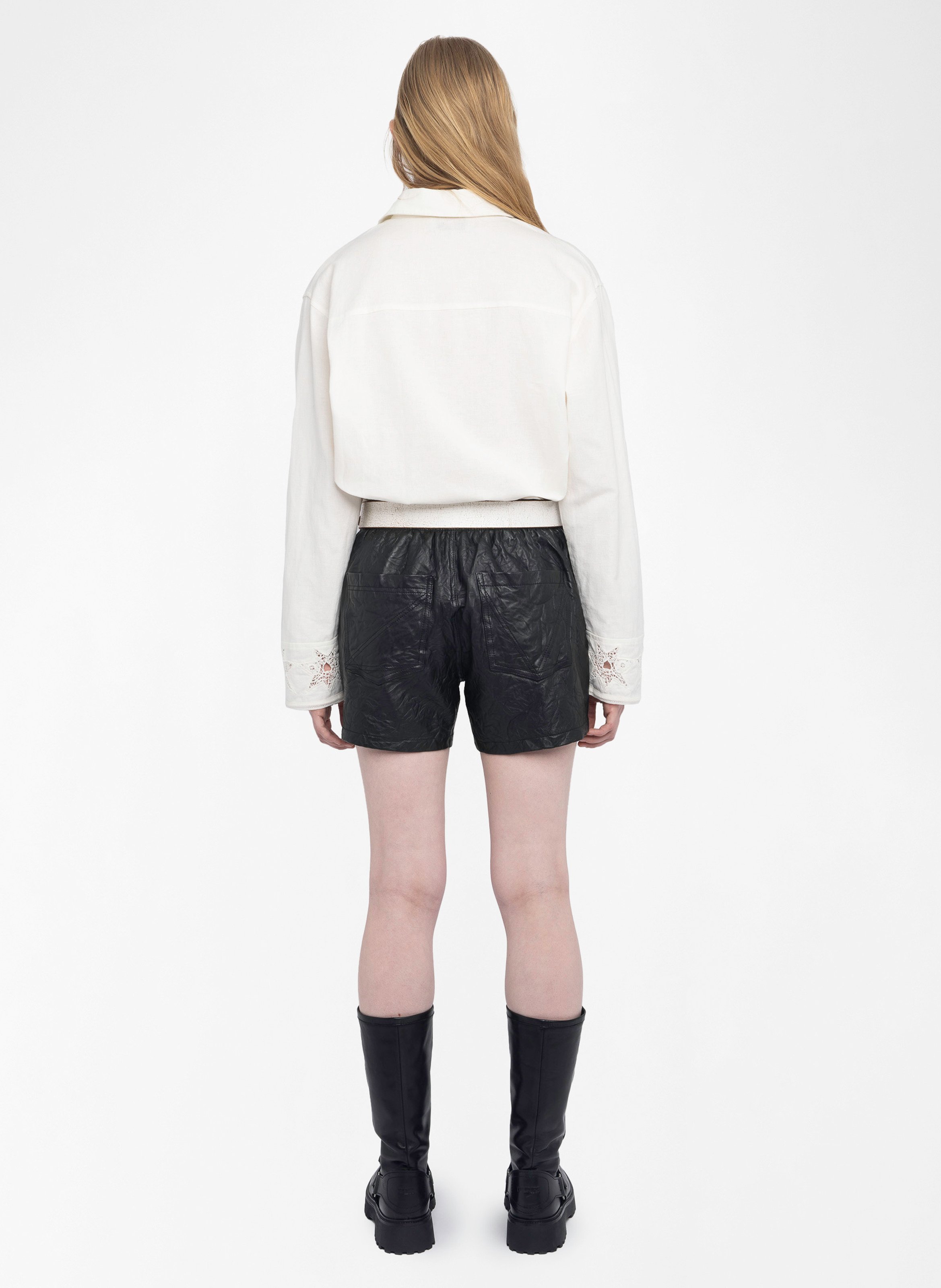 Chemise oversize en lin mélangé morning ZADIG&VOLTAIRE Blanc