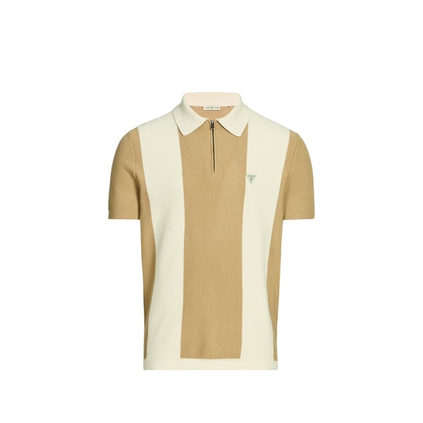 Guess Polo En Maille Rayé In Multi