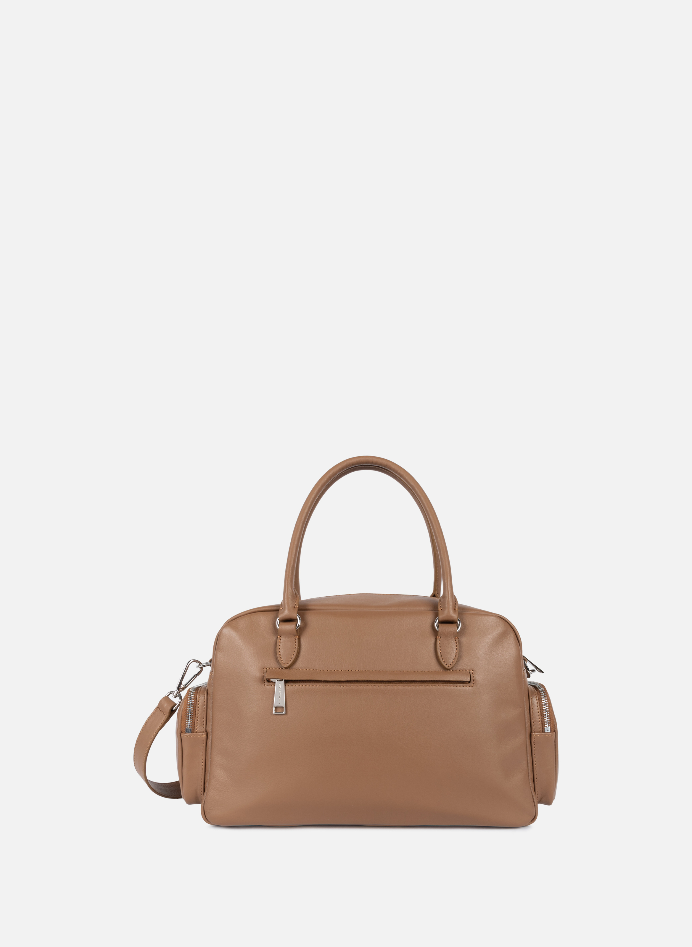 Sac à main bowling - soft caramella Marron